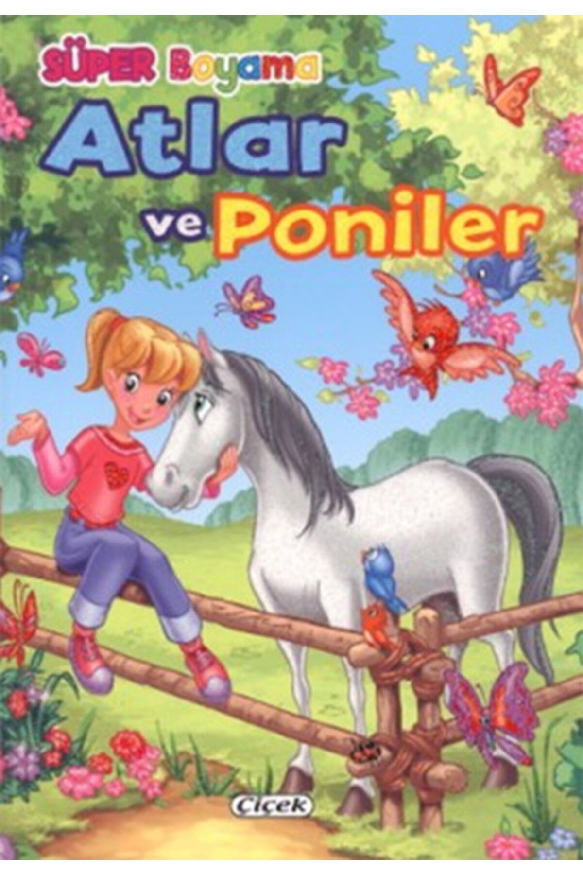 Türk Dil Kurumu Yayınları Süper Boyama-Atlar Ve Poniler-2
