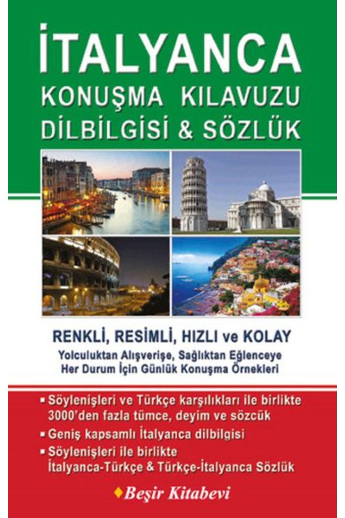 Beşir Kitabevi İtalyanca Konuşma Kılavuzu Dilbilgisi - Sözlük