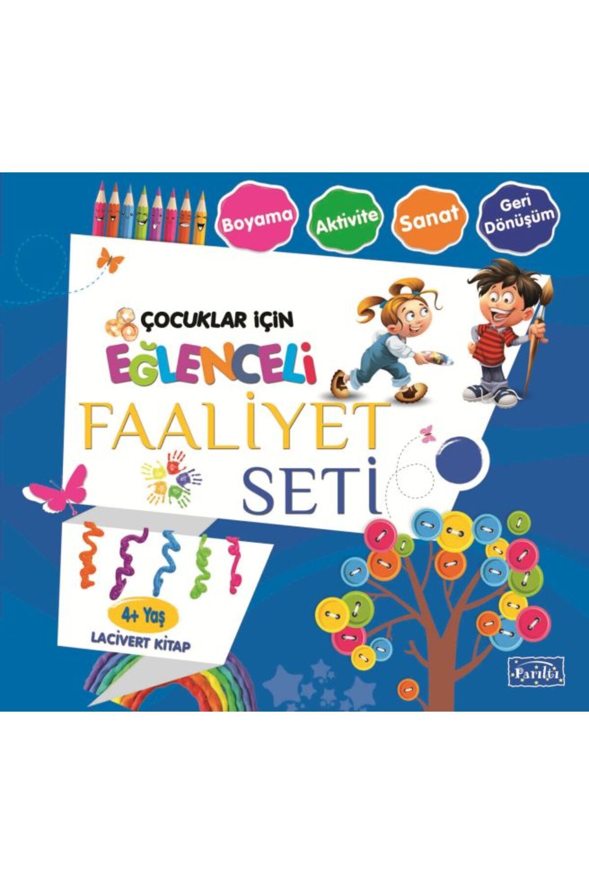 Karma Kitaplar Eğlenceli Faaliyet Seti - Lacivert Kitap - 4+ Yaş