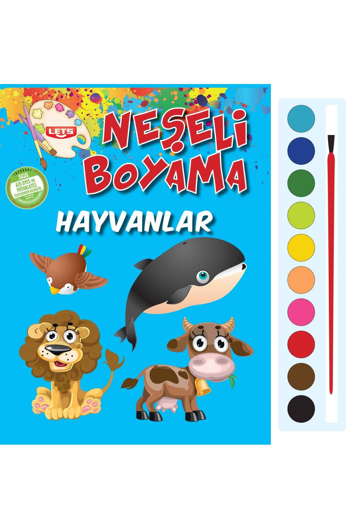 Karma Kitaplar Neşeli Boyama - Hayvanlar