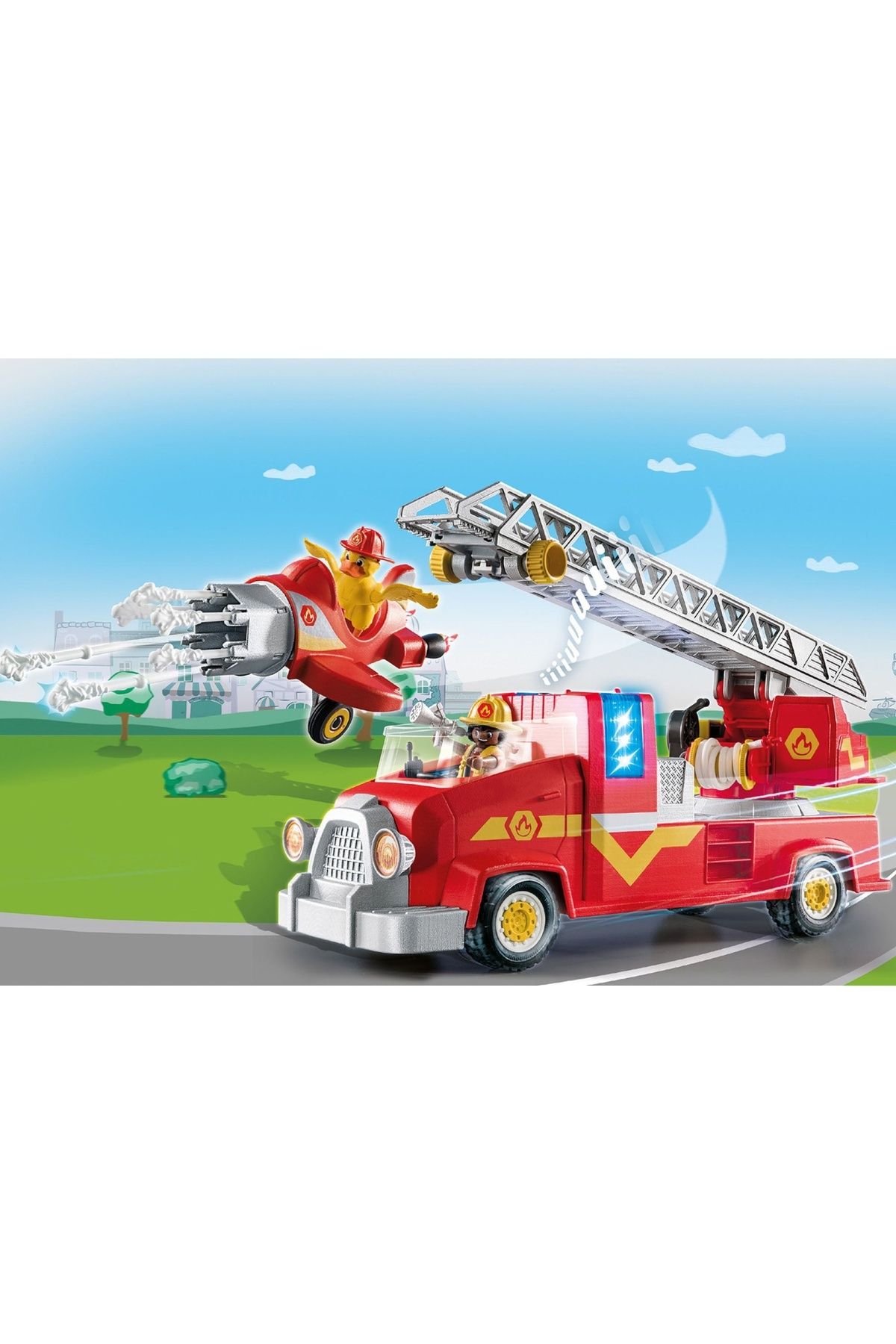 Playmobil - D.o.c - Camion De Pompieri - One Size
