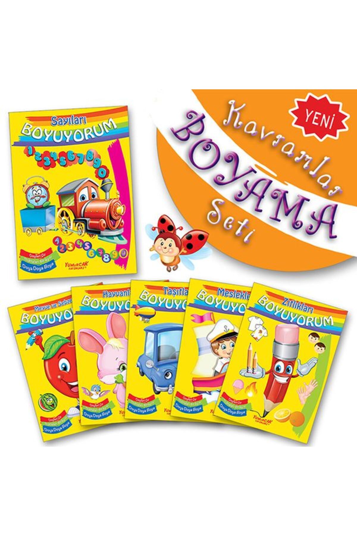 Yumurcak Yayınları Kavramlar Boyama Seti (6 Kitap Takım)
