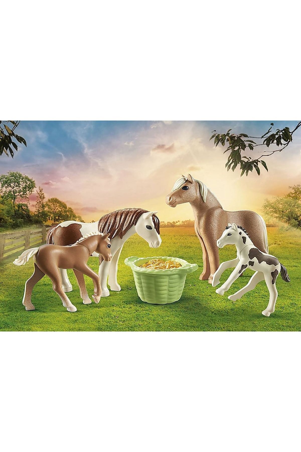 Playmobil - Set 2 Cai Islandezi Cu Manji - One Size