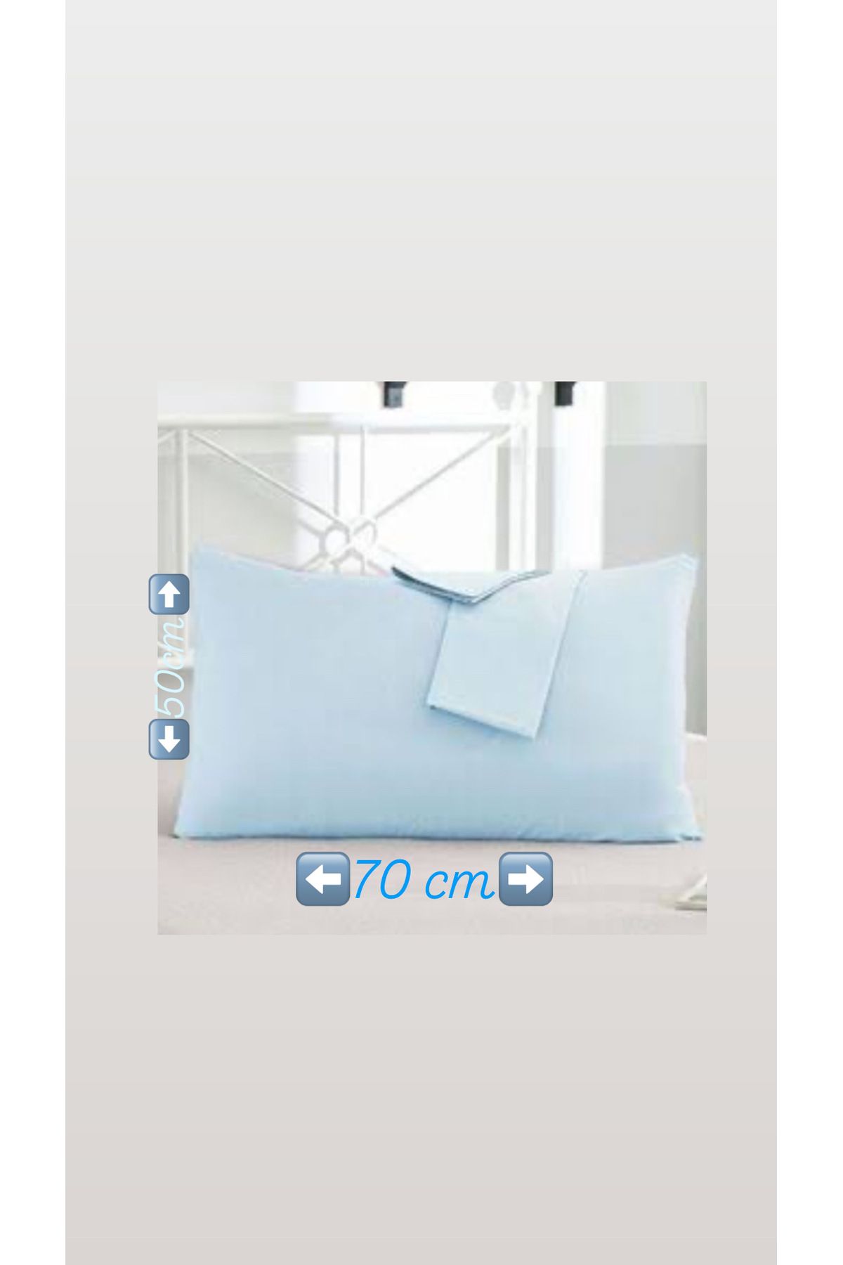 GERCELLA-Blue 100% Cotton Pillow Case Pillow Case (50X70Cm) - 2 Pieces 4