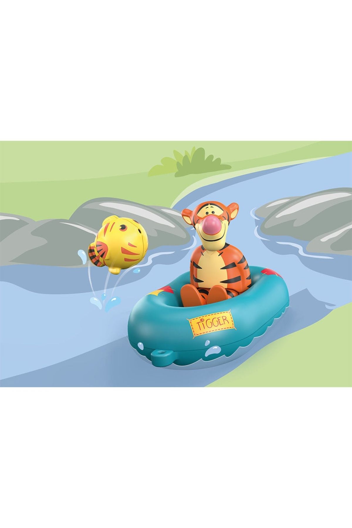 Playmobil - 123 Disney Plimbare Cu Barca Gonflabila A Lui Tigger - One Size