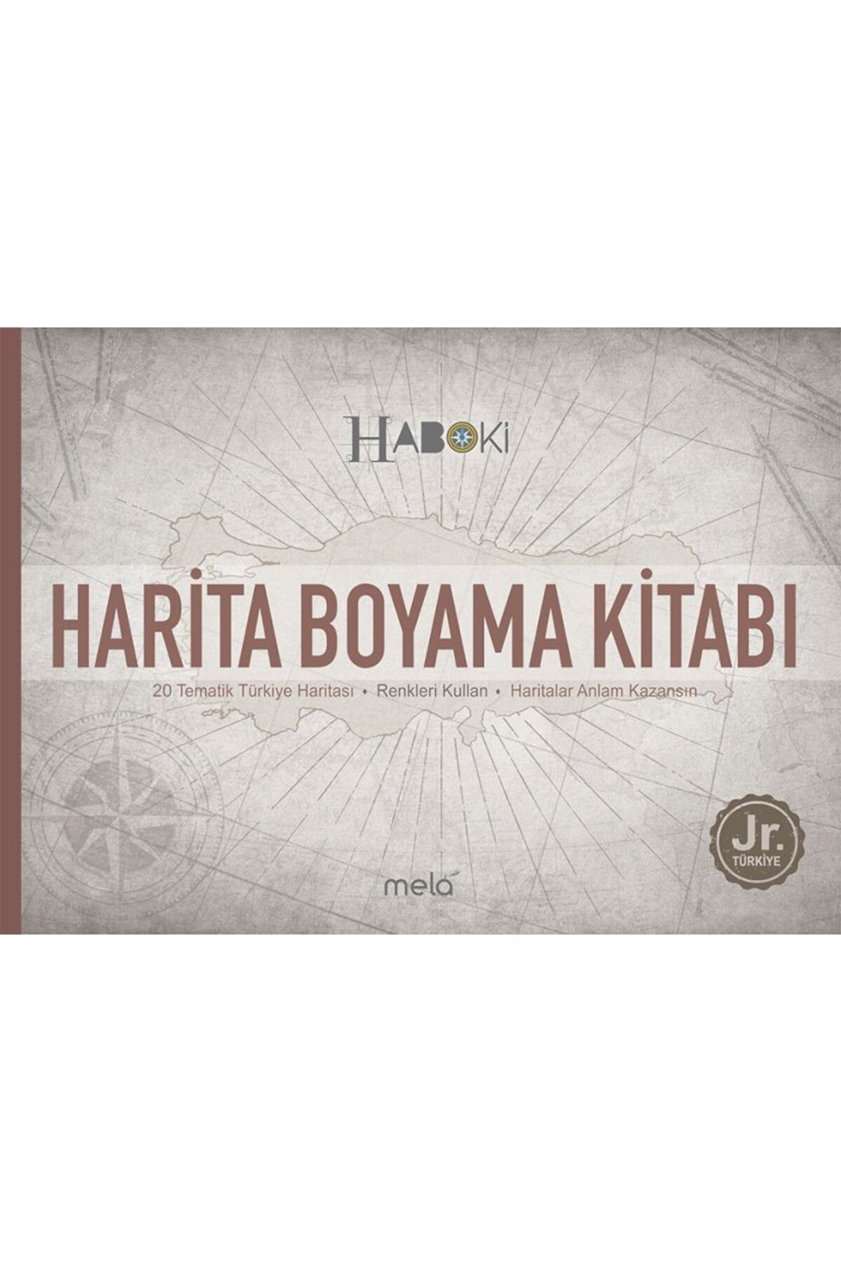 Mela Yayınları Harita Boyama Kitabı 20 Tematik Türkiye Haritası