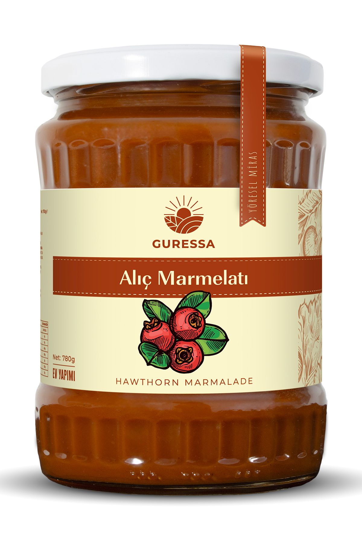 GURESSA Alıç Marmelatı 780 Gr Doğal Ev Yapımı