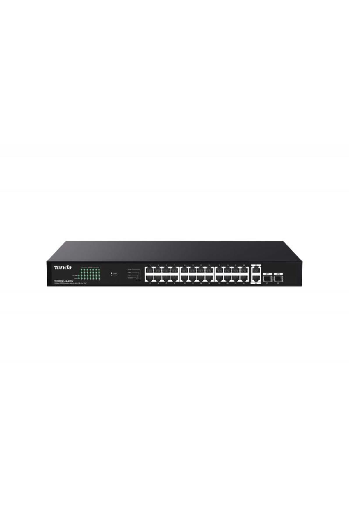 Tenda TEG1128P-24-410W 26GE+2SFP Ethernet Switch 24-Port PoE