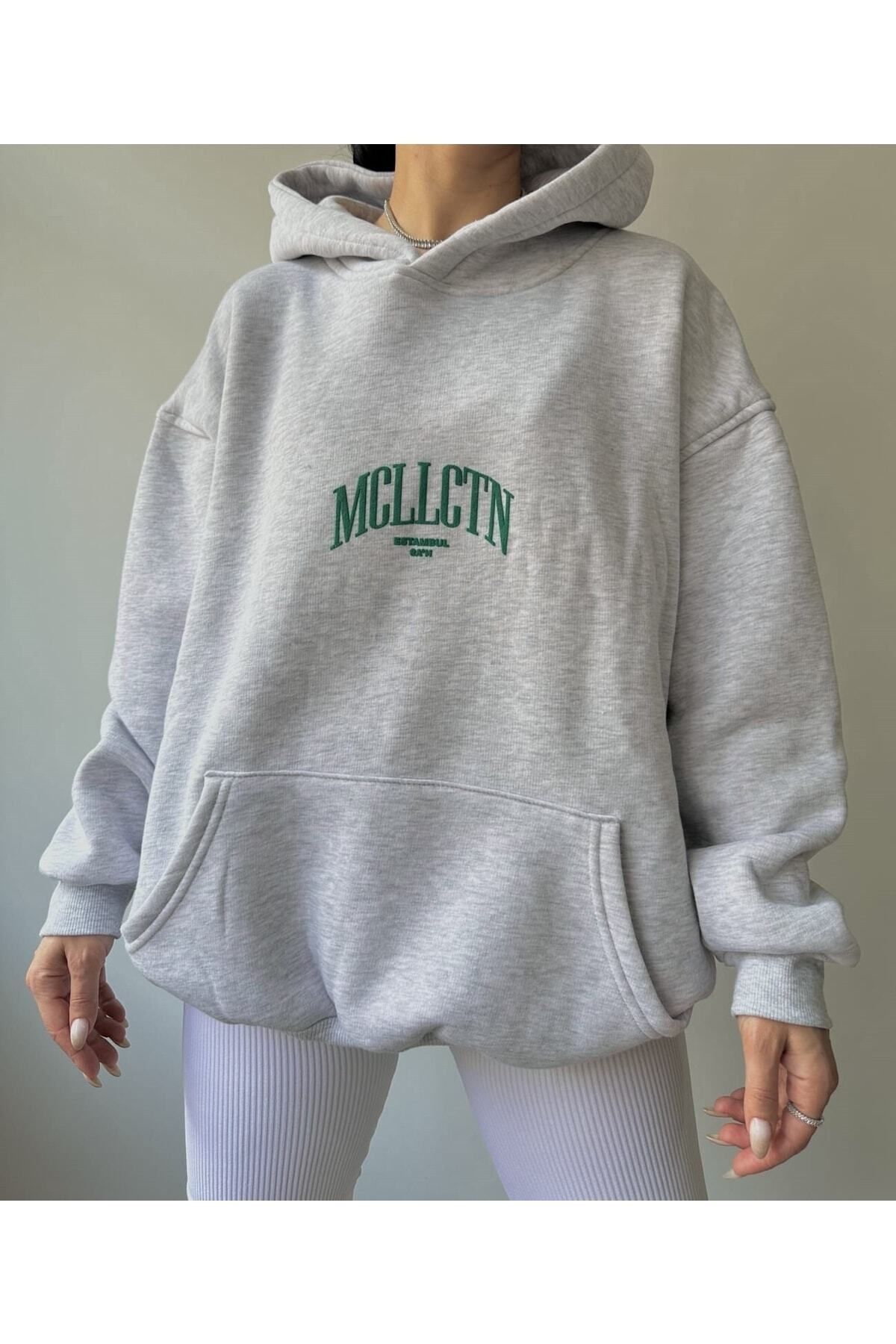 MAİ COLLECTİON-Unisex mikina Estambul Karmelange Oversize 2