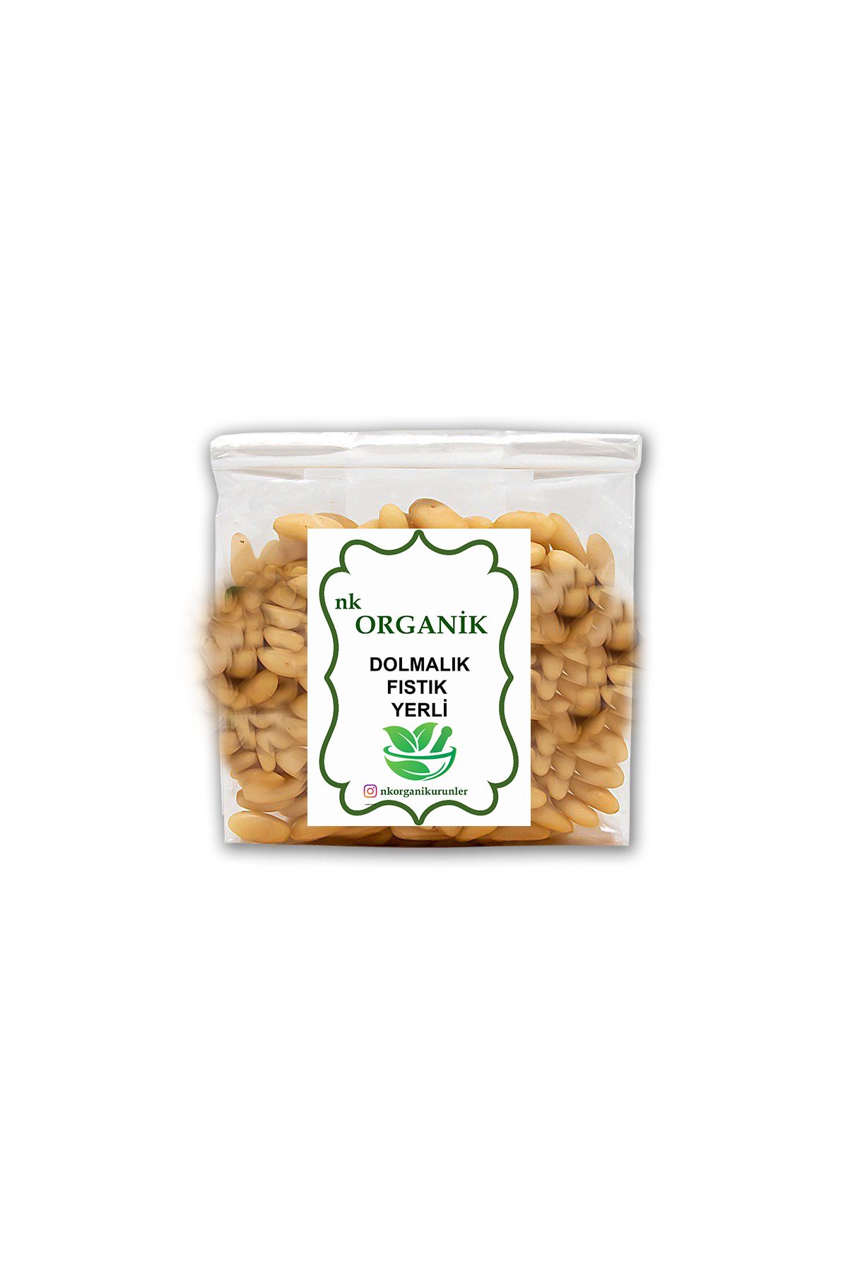 nk organik Dolmalık Fıstık Yerli 50gr