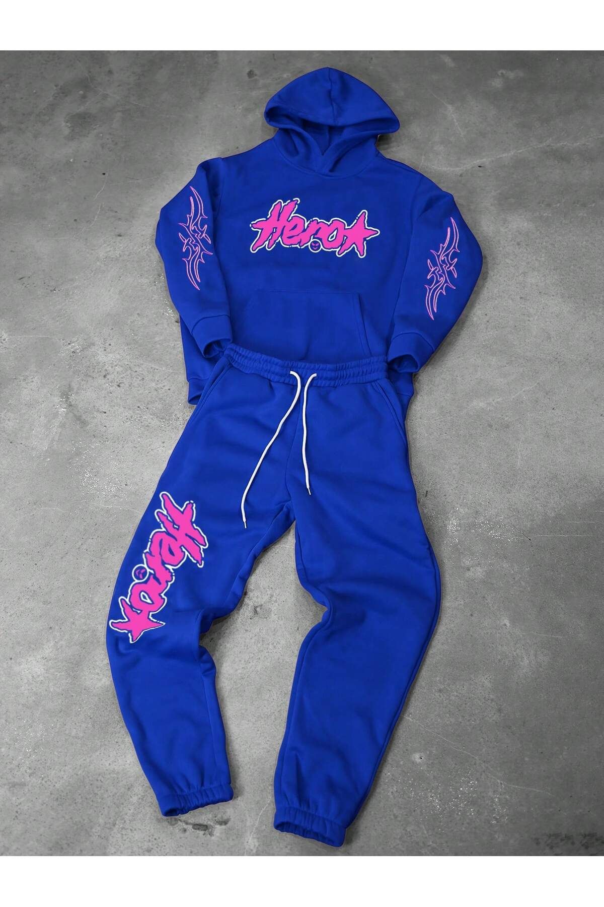 LUNAVISTA-Hero Printed Unisex Oversize Tracksuit Set 2