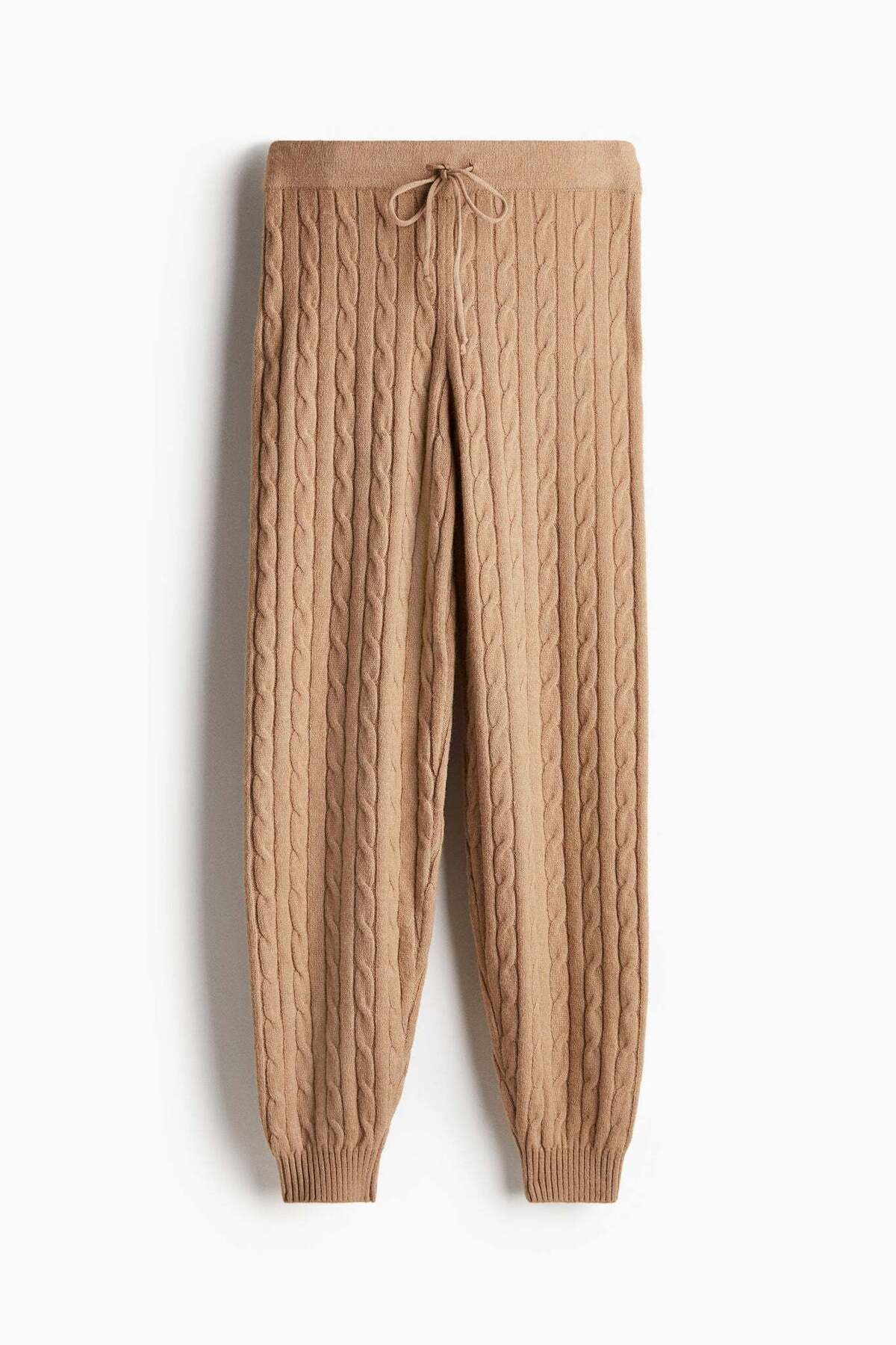 H&M-Cable-knit joggers 5