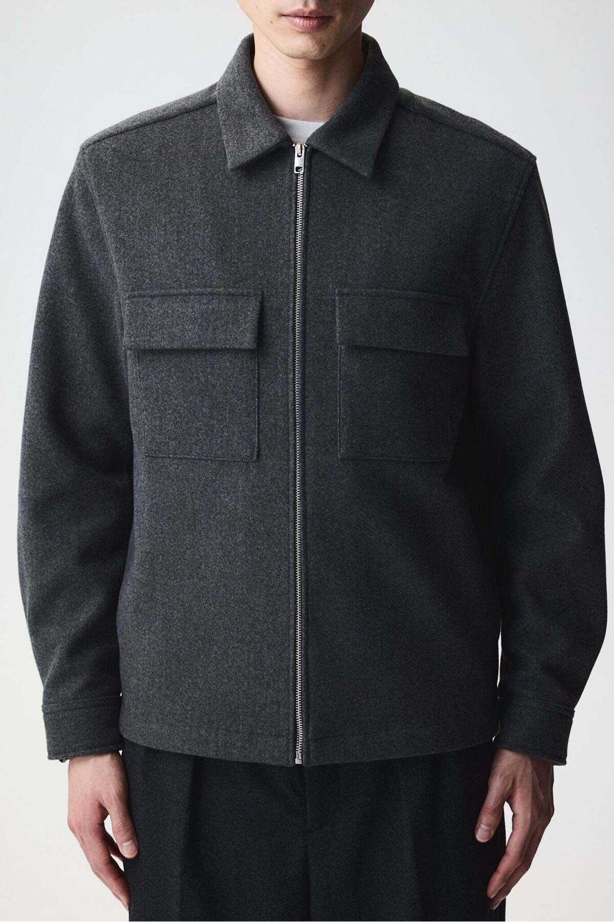 H&M-Regular Fit Zip-through overshirt 6