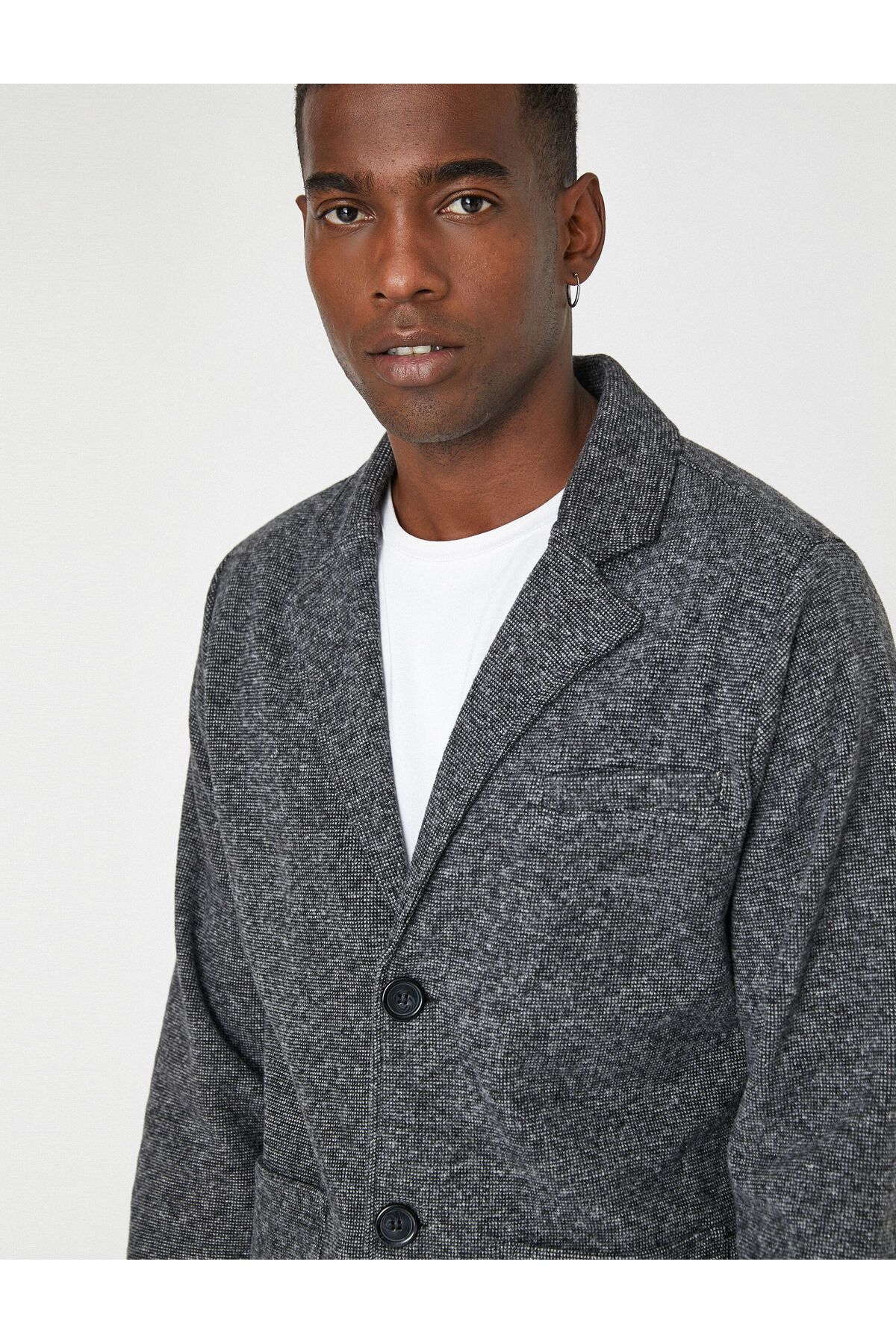 Koton-Basic Jacket with Pocket Detail Buttons 2