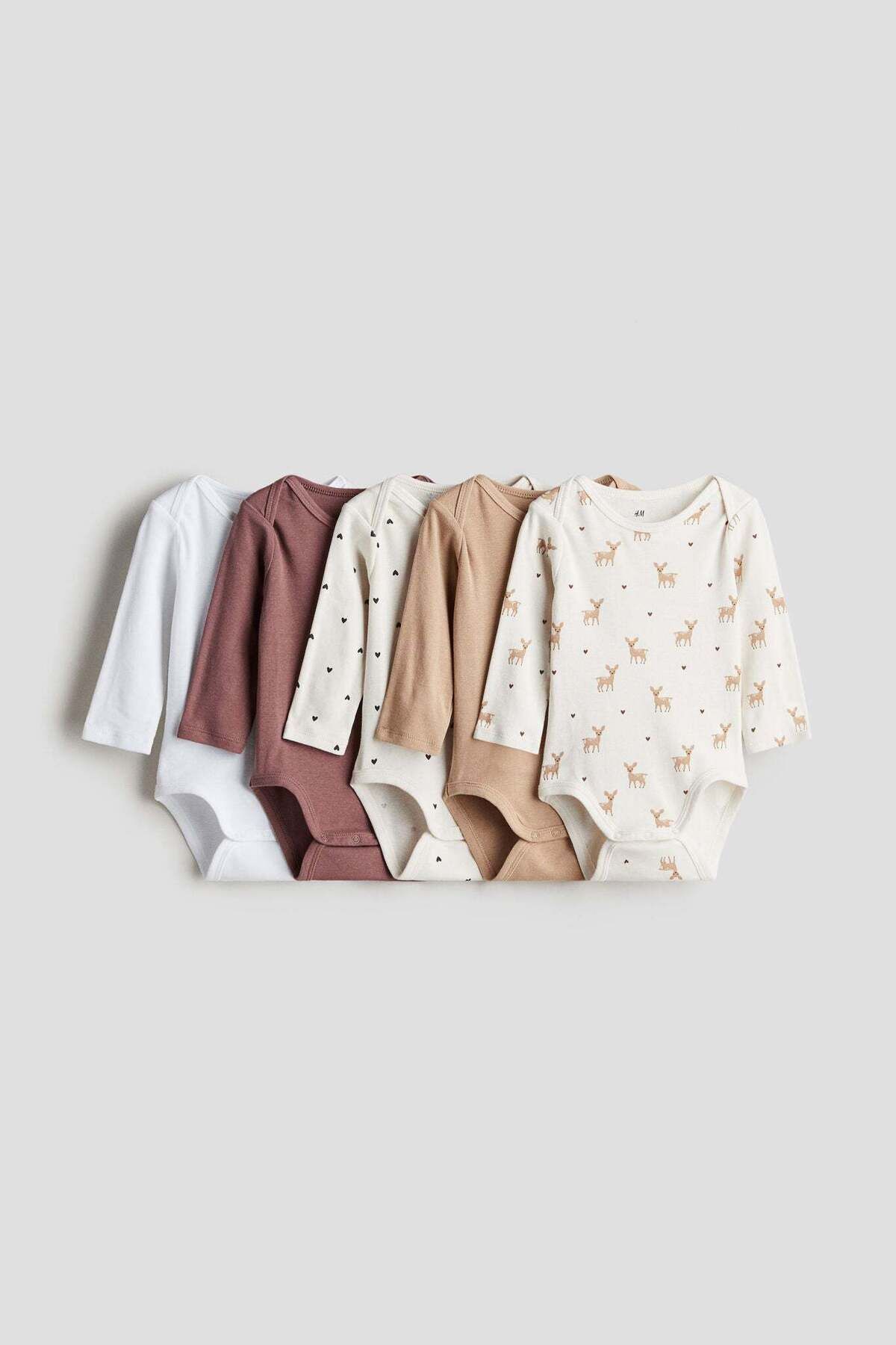 H&M-5-pack long-sleeved bodysuits 2