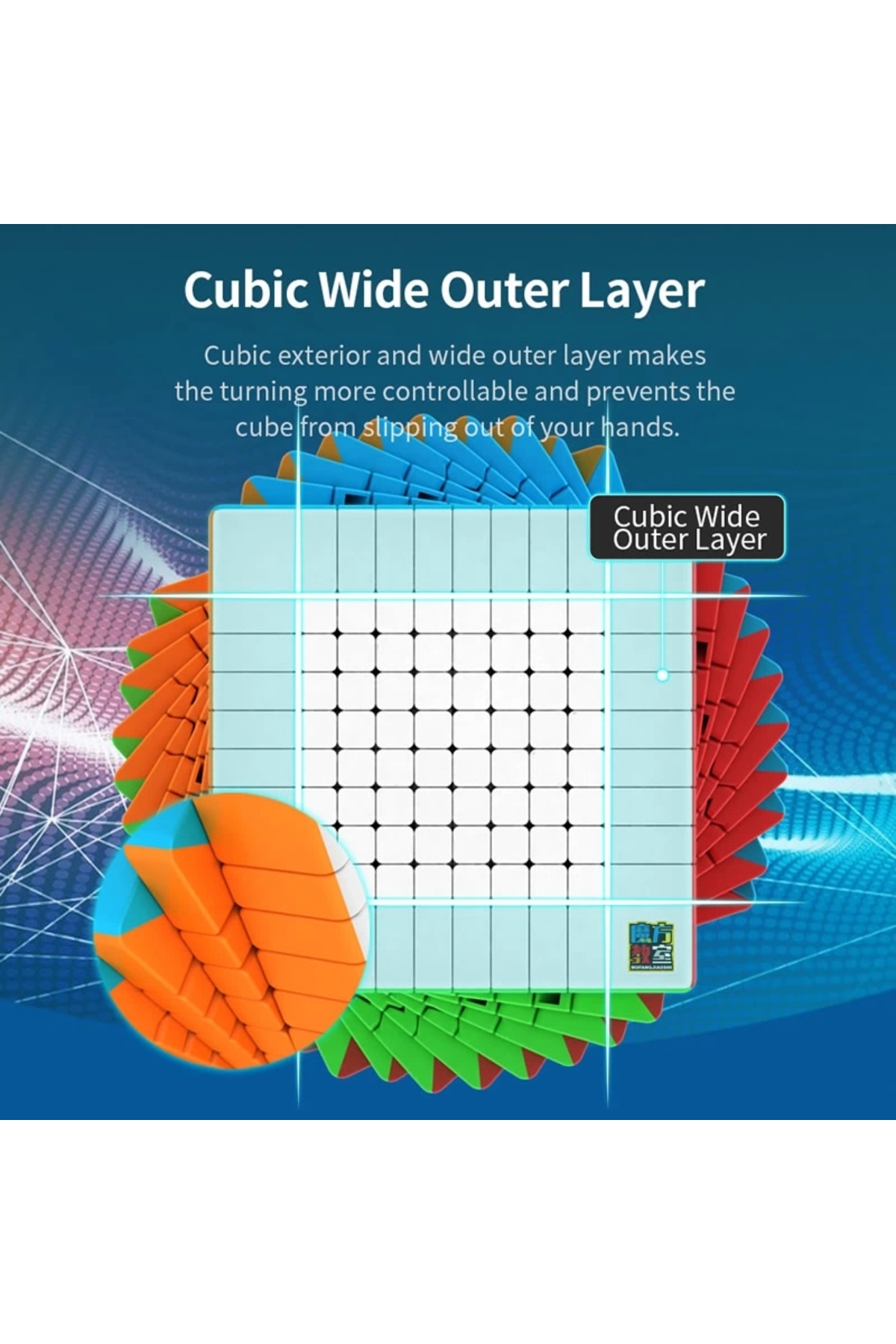 Doğan Oyuncak Dünyası Orijinal MoYu Meilong 10x10 Küp - Moyu Speed Cube - Moyu 10x10 Zeka Küpü - Zeka Küpü - Rubik Küp fotoğrafı 7 (önizleme)