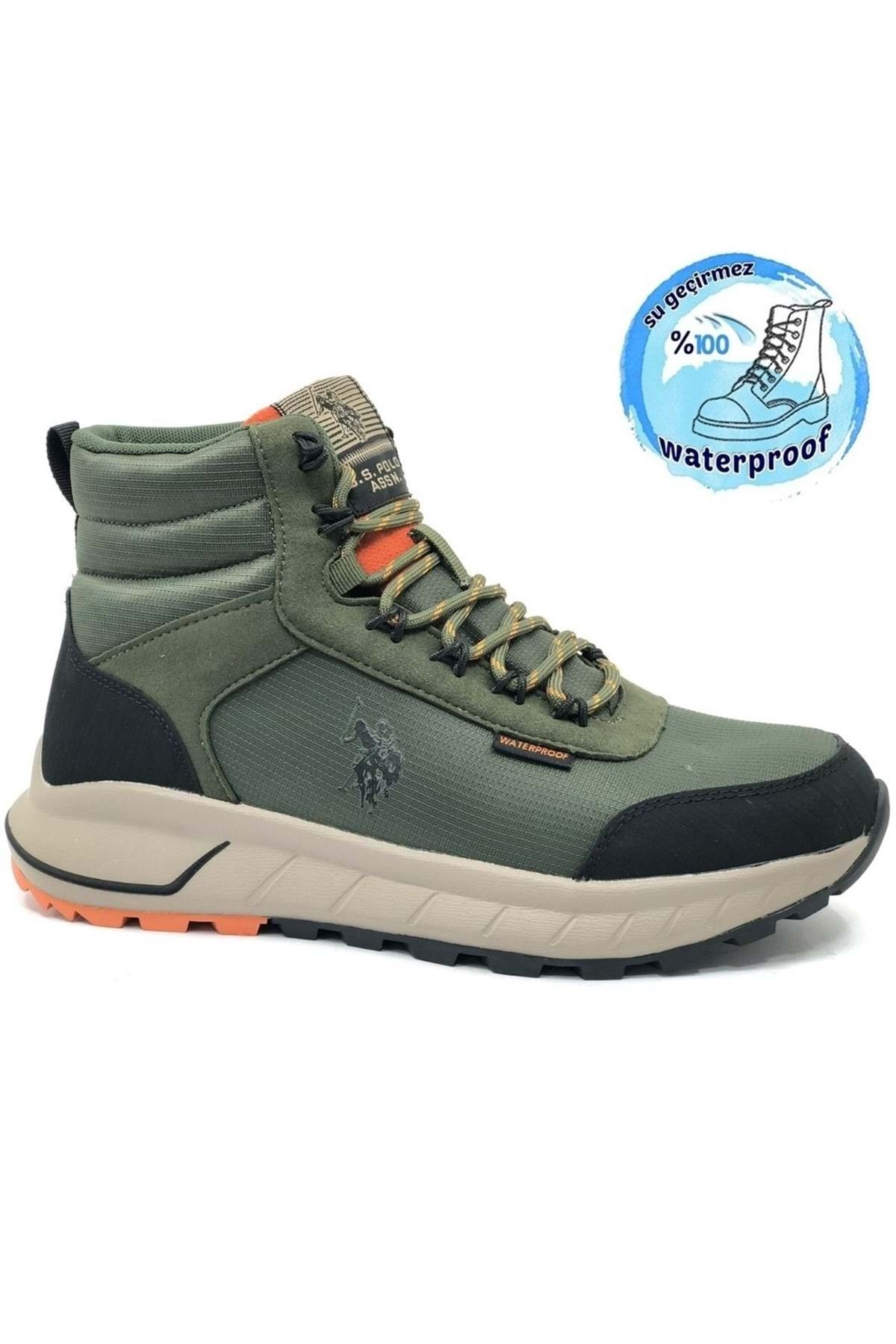 Kids Club Shoes-U.S. Polo Assn Elha - Outdoor Men's Waterproof Boots Khaki 1