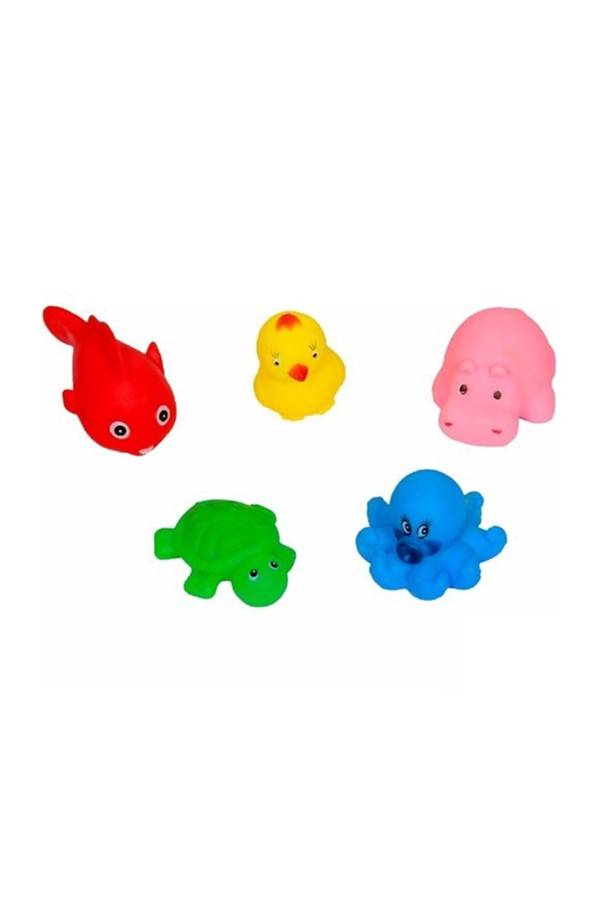Mu Art Ahşap Sozzy Toys Neşeli Banyo Oyuncakları Sevimli Hayvanlar 5'Li