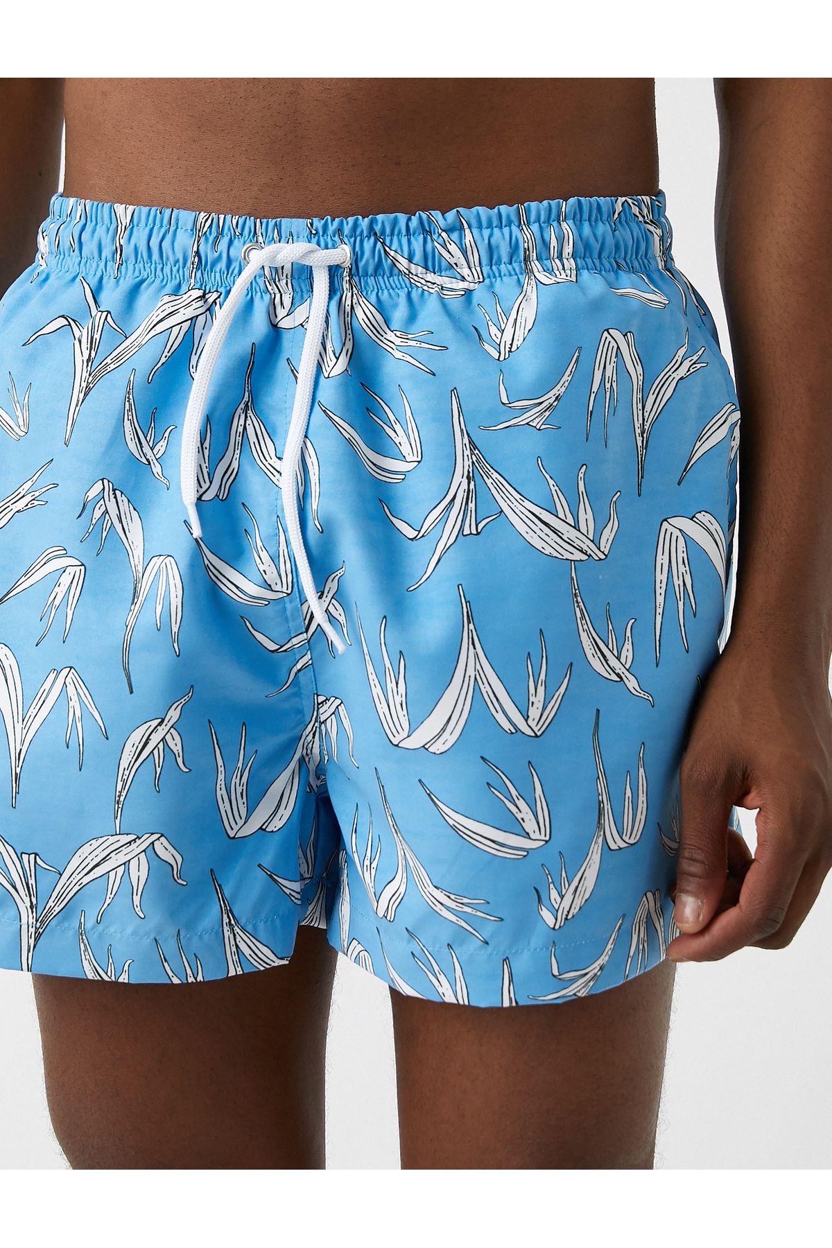 Koton-Swim Shorts - Blue - Graphic 5