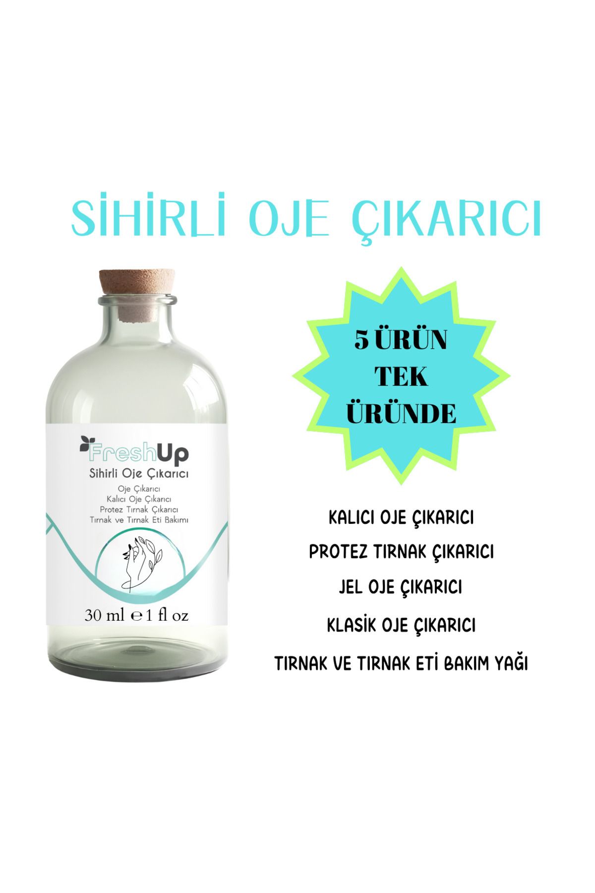 FRESHUP SİHİRLİ OJE ÇIKARICI 30 ML NATUREL(KOKUSUZ)