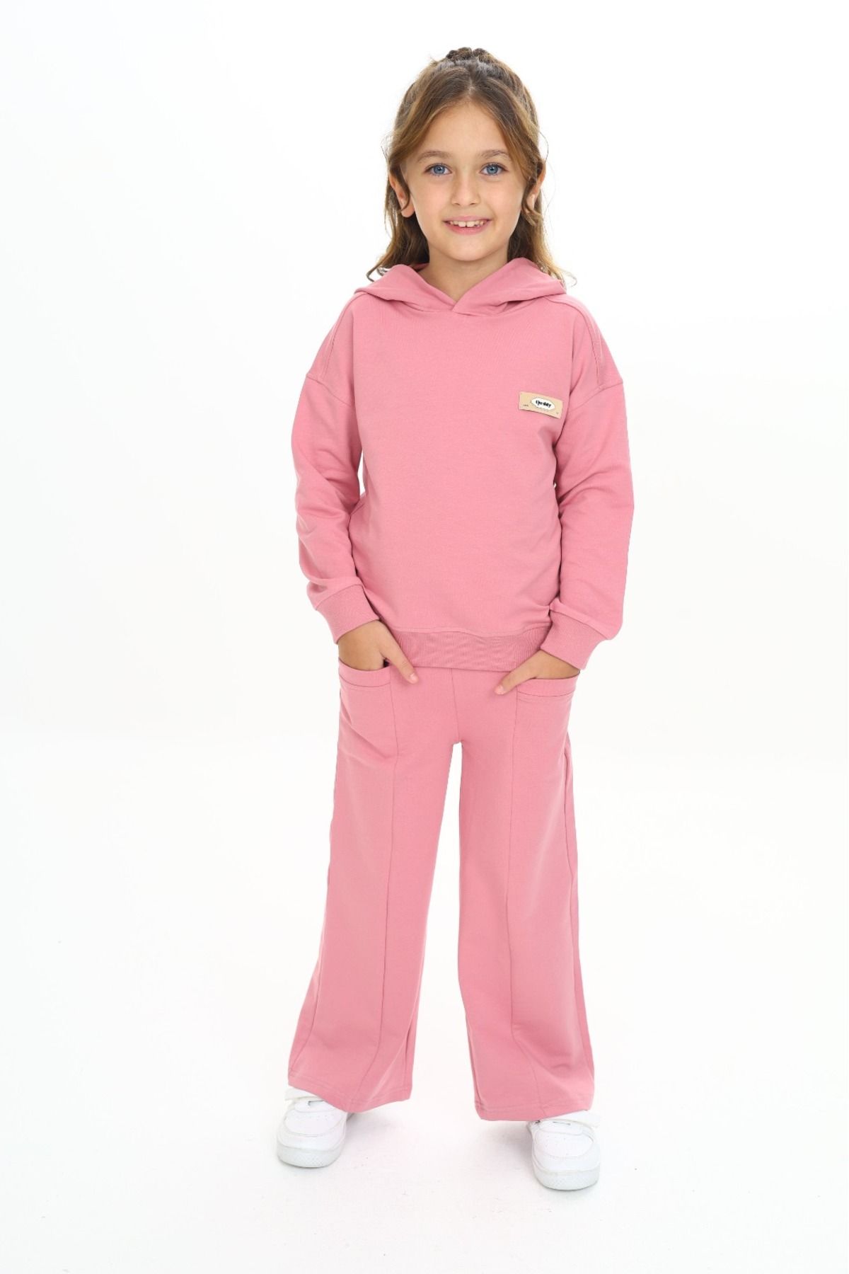 Toontoy-Girl's Hooded Tracksuit Set 3