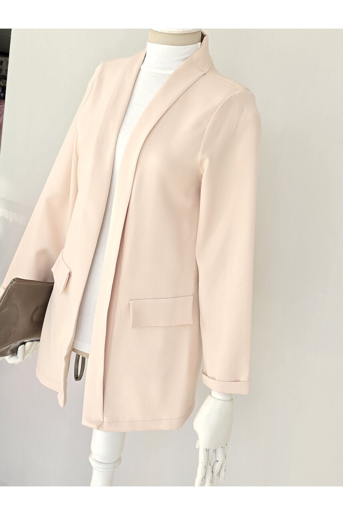 ENDAMIM-Thin Seasonal Unlined Blazer Jacket 3