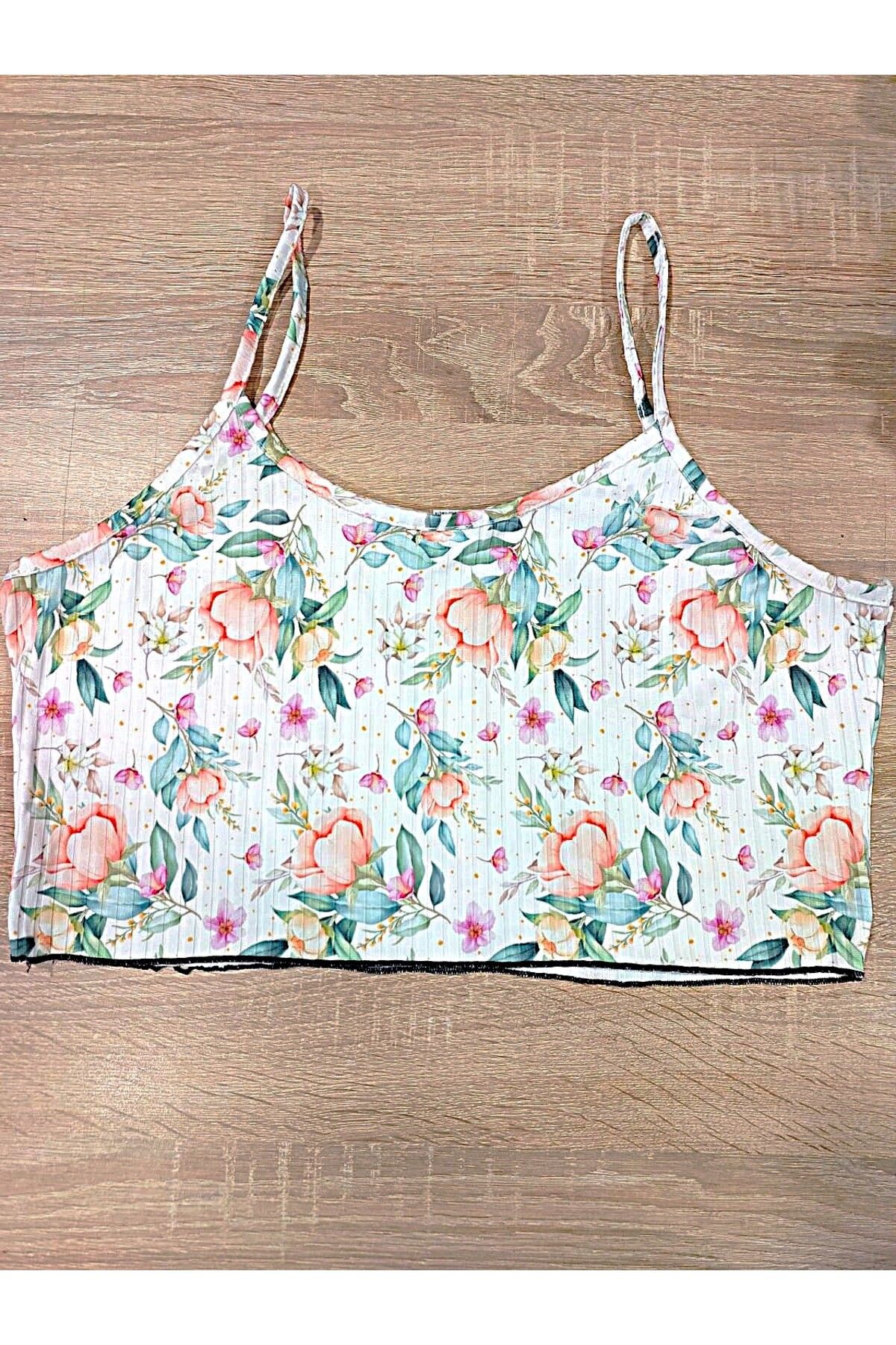 PEMBİŞ HOMEWEAR Flowers Crop Atlet