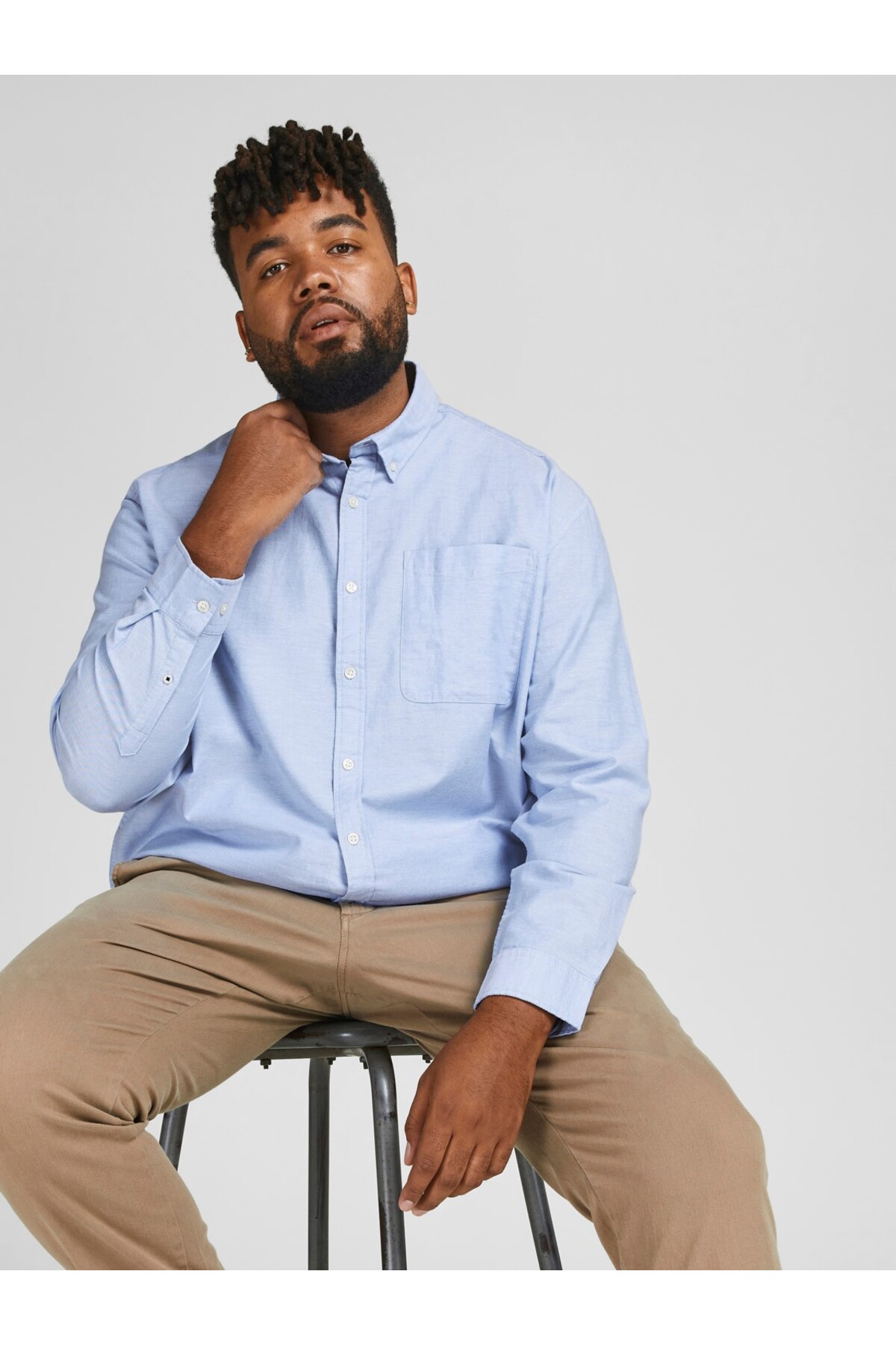 پیراهن مردانه راسته آستین استاندارد | جک اند جونز Jack & Jones TYCF42641708930A10 - تصویر 5