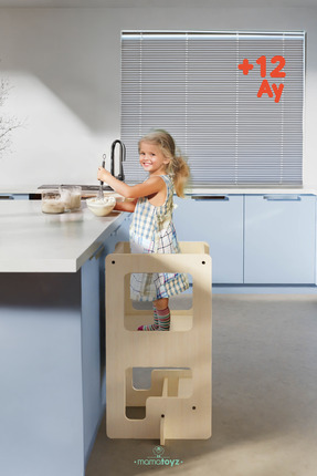 MAMATOYZ Flip | Natural 3'ü 1 Arada Öğrenme Kulesi & Aktivite Masası & Yazı T...