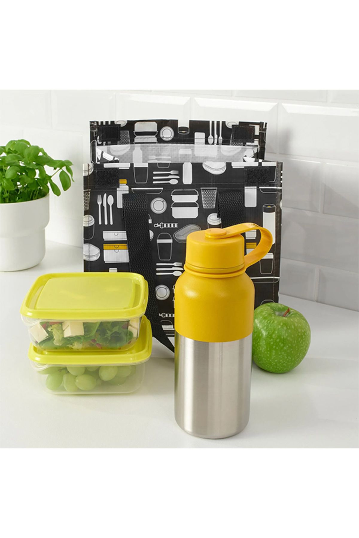 IKEA-Hetlevrad Thermos, Stainless Steel-yellow, 0.5 Lt 3