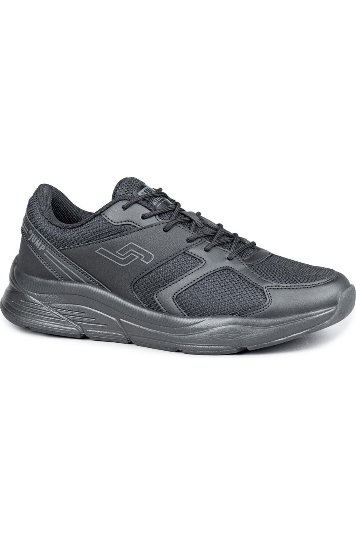 30522 Siyah Kömür Ortopedik Memory Foam System Günlük Yürüyüş Sneaker Spor Ayakkabı — مشکی ANIL AYAKKABI Jump 30522 — تصویر 8 از 8