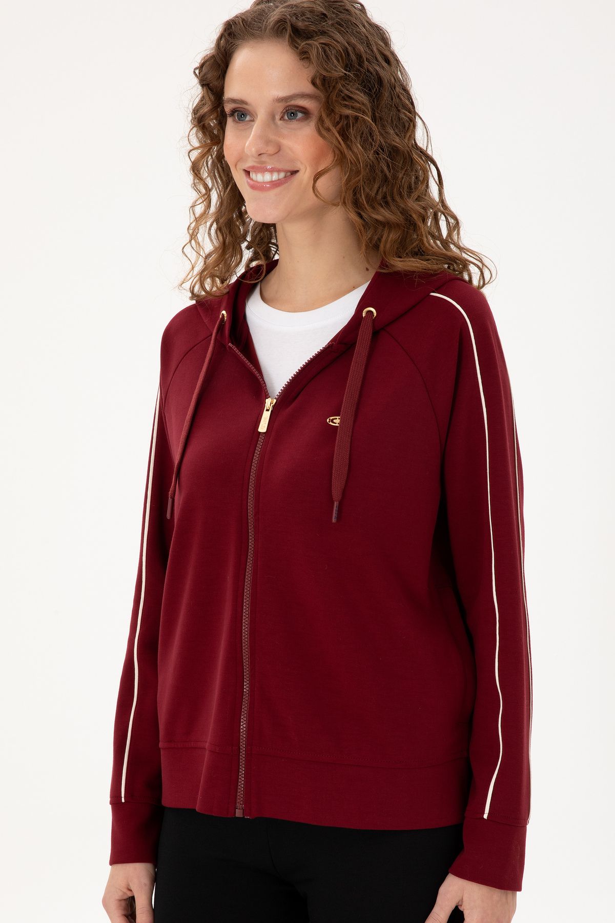 U.S. Polo Assn.-Women's Burgundy Sweatshirt 50297354 -Vr014 3