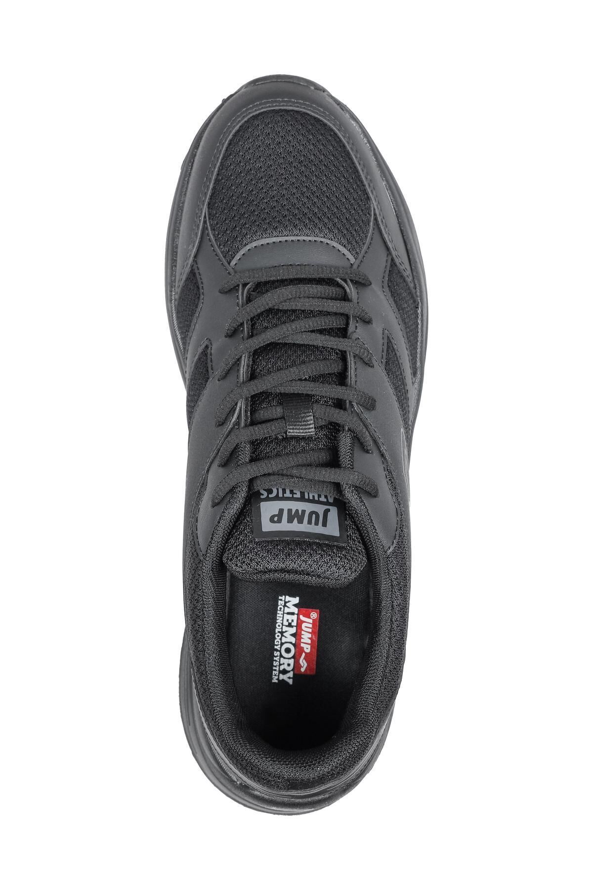 30522 Siyah Kömür Ortopedik Memory Foam System Günlük Yürüyüş Sneaker Spor Ayakkabı — مشکی ANIL AYAKKABI Jump 30522 — تصویر 6 از 8