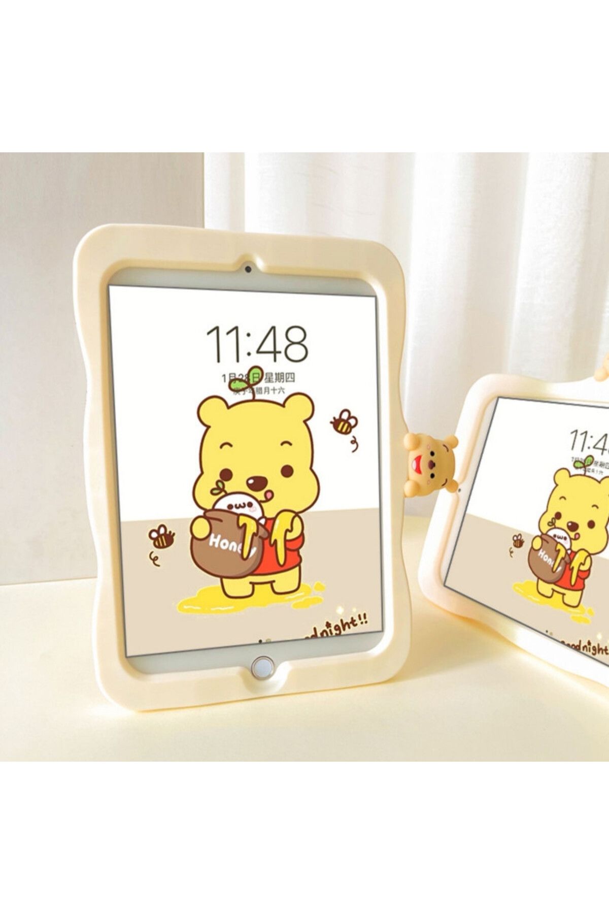 UnDePlus-Case for Samsung Galaxy Tab A8 10.5 Sm-X200 2021 Case Cute Dolls with Stand Fun 3D Character Kids Case 8