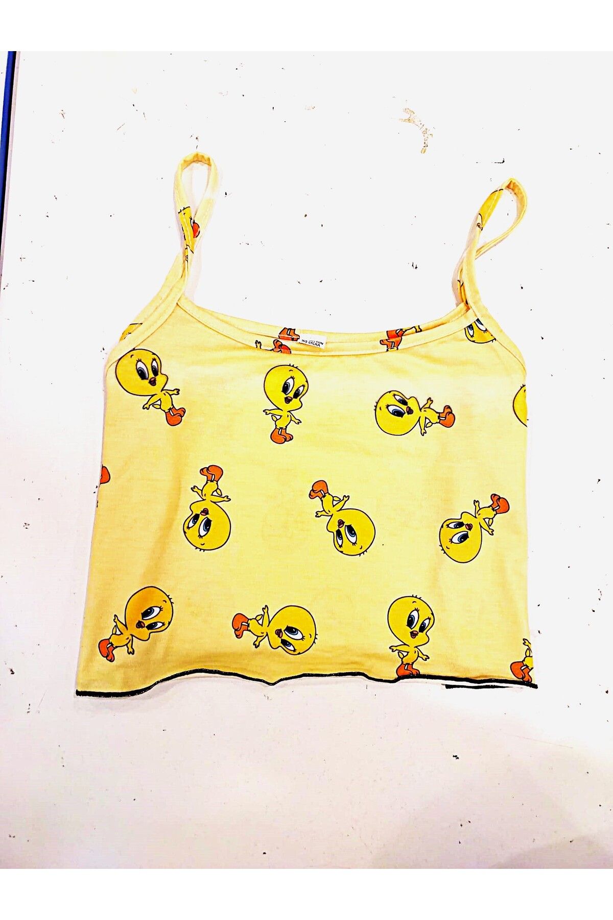 PEMBİŞ HOMEWEAR Sarı Tweety Crop Atlet