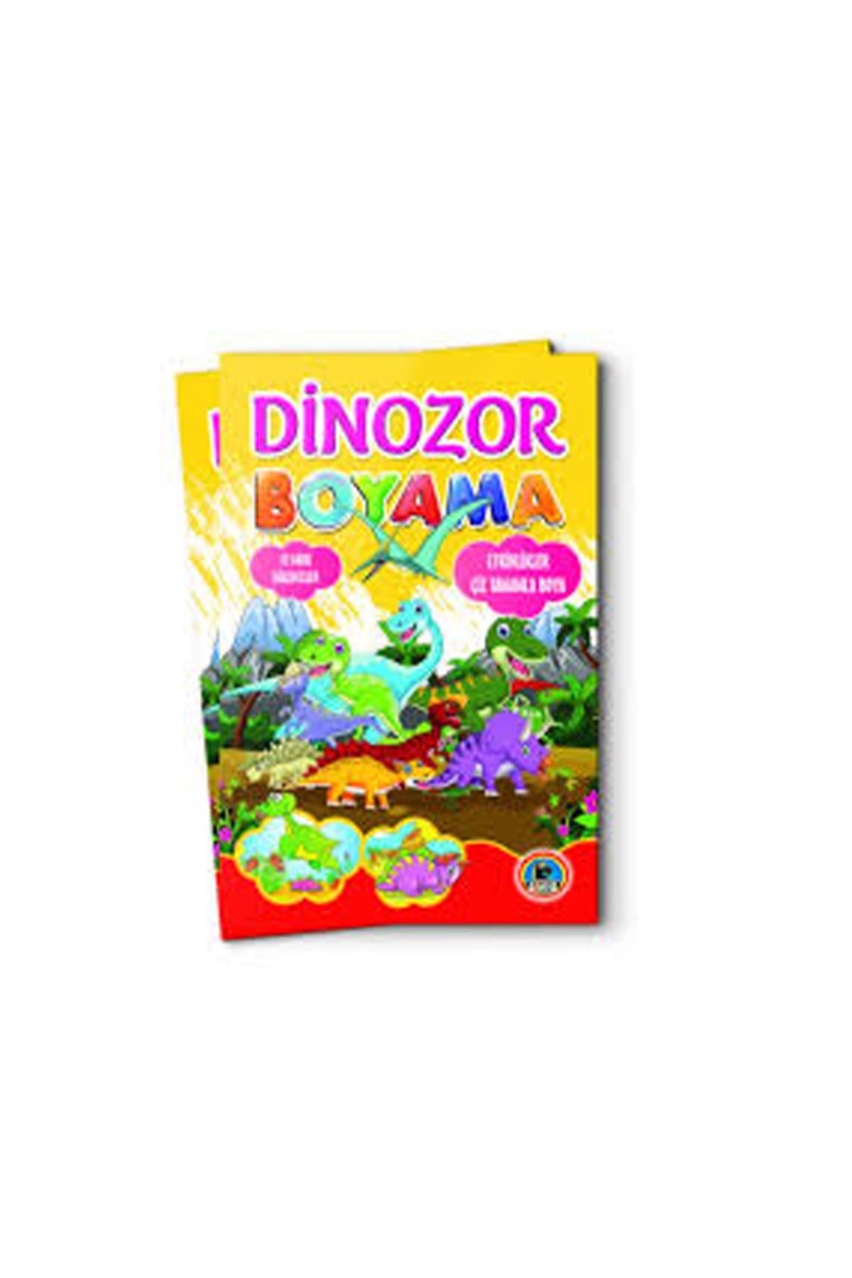 Karatay Yayınları 4E Boyama Kitabı Dinozar Örnekli Renkli 128 Syf Karatay Yayınevi