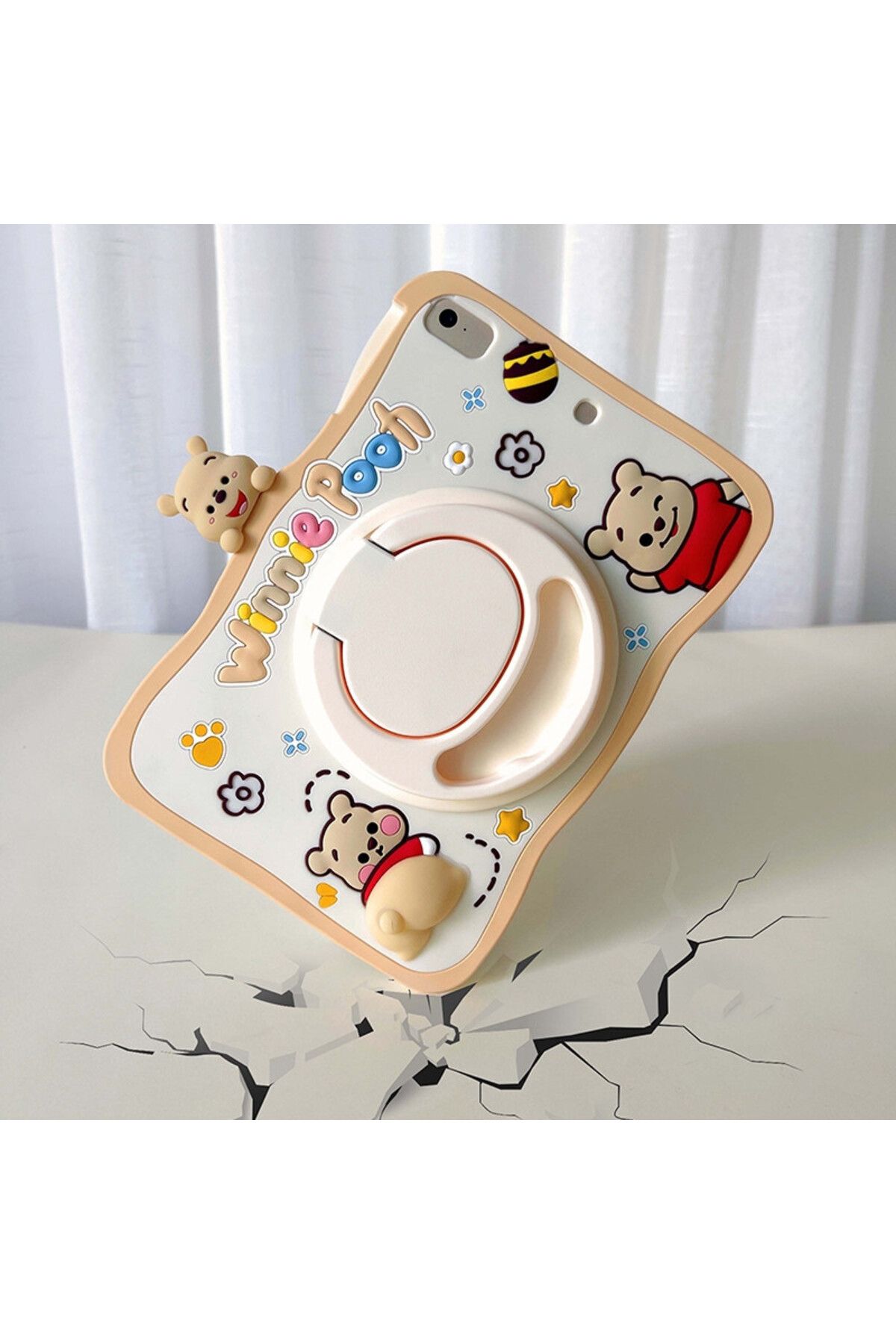 UnDePlus-Case for Samsung Galaxy Tab A8 10.5 Sm-X200 2021 Case Cute Dolls with Stand Fun 3D Character Kids Case 4