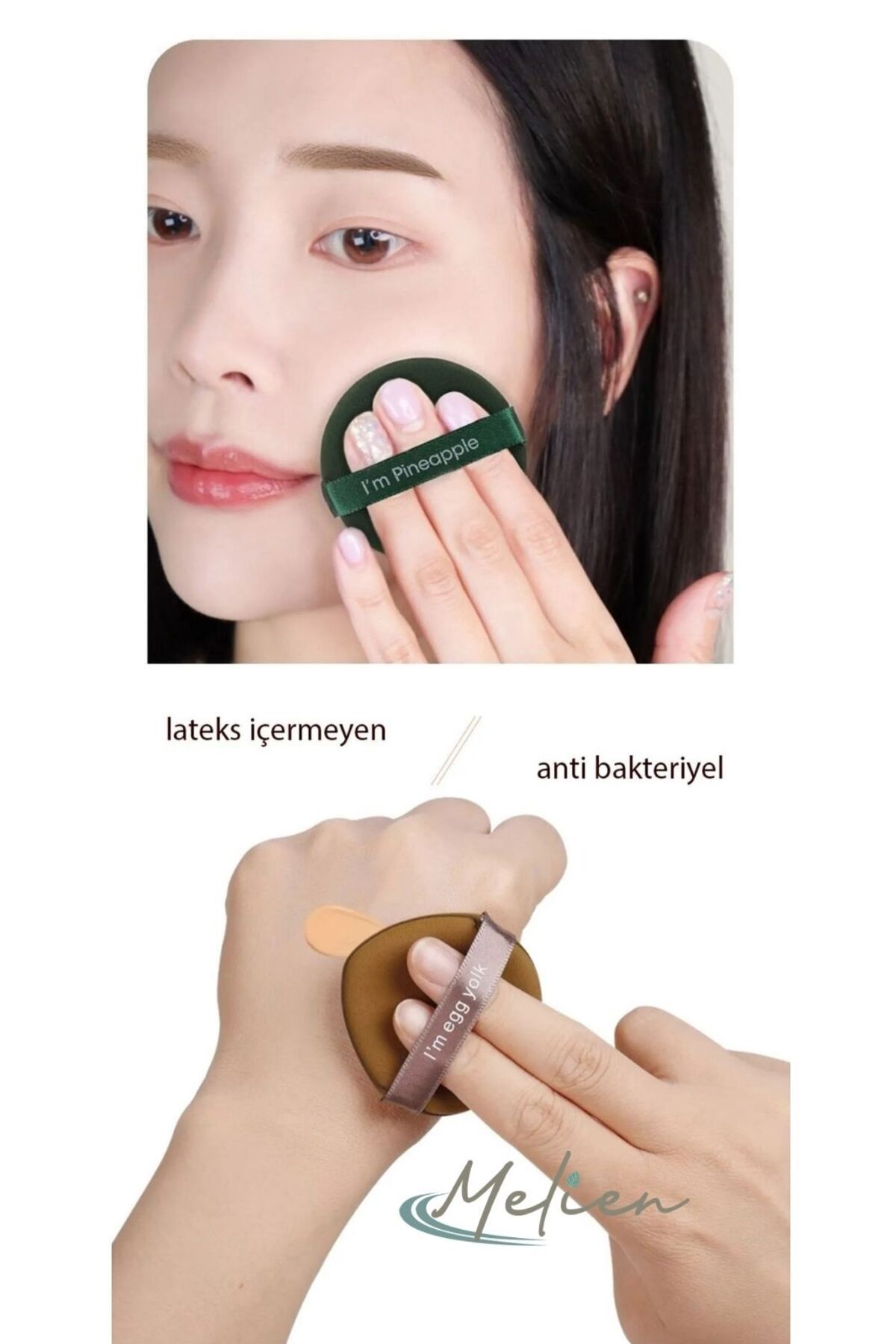 Melien 3lü Yüz Göz Altı Kapatıcı Boyun Burun Kozmetik Alık Makyaj