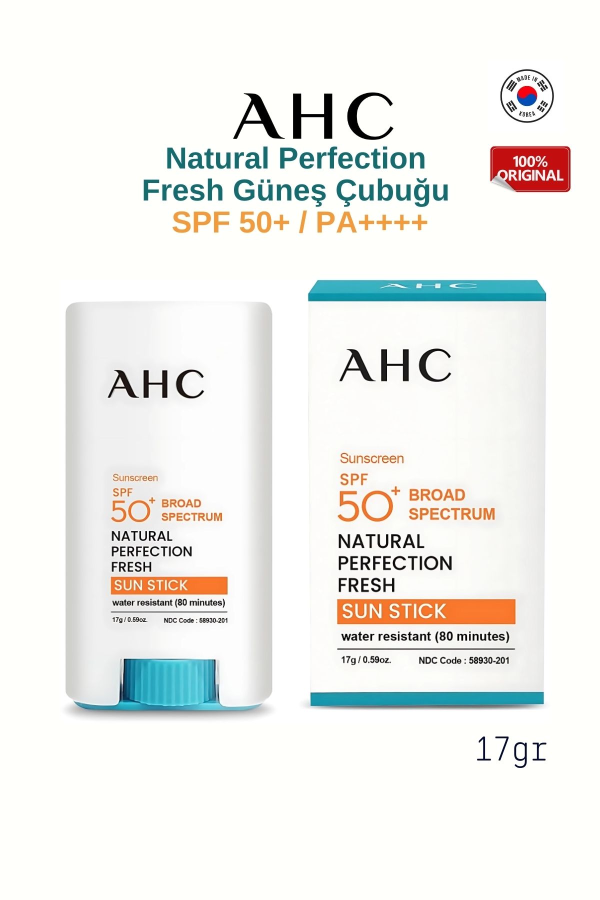 AHC Natural Perfection Fresh Güneş Çubuğu 17g