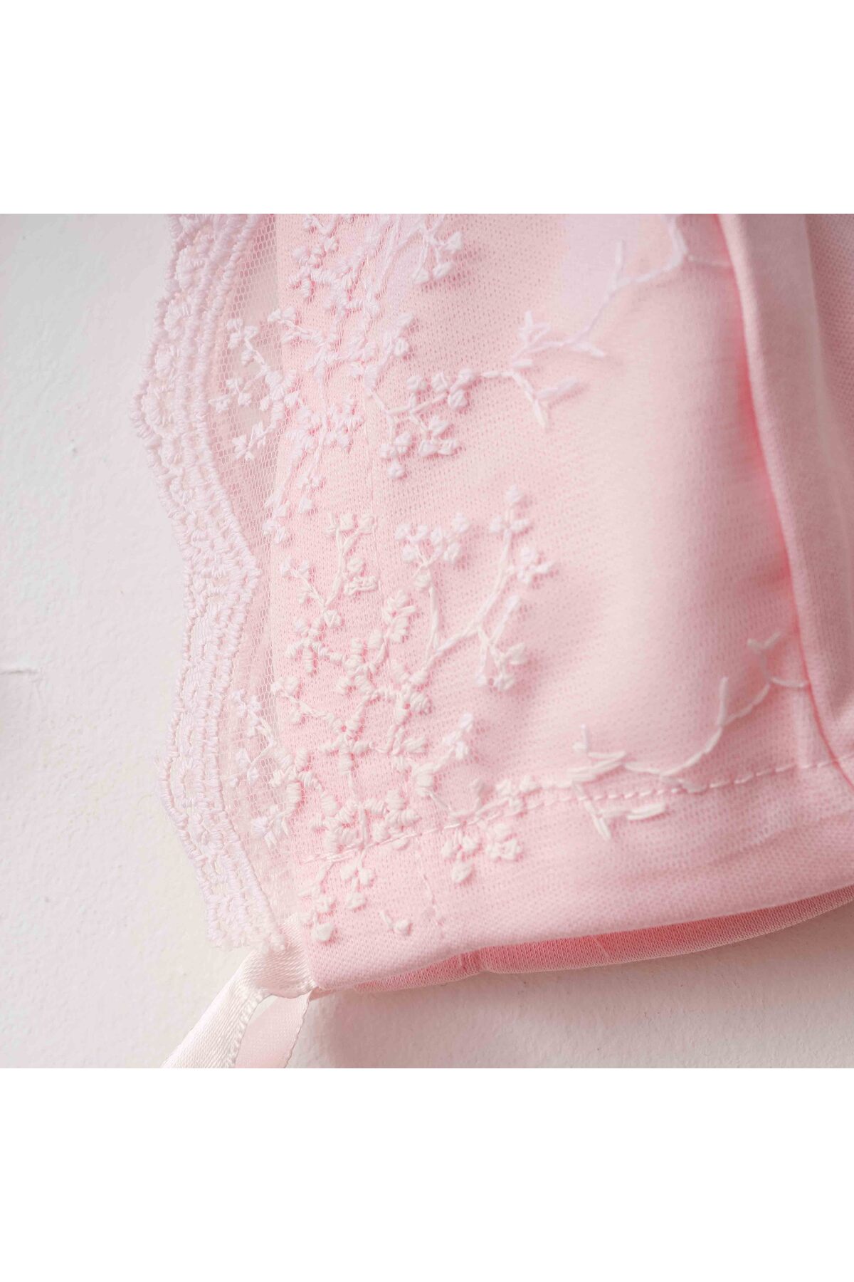 Minimus Yenidoğan Kız Bebek Mevlüd Tulum Pamuklu Lora Şapkalı Eteği Tüllü Bebek Takımı Pembe Hastane Çıkışı fotoğrafı 3 (önizleme)