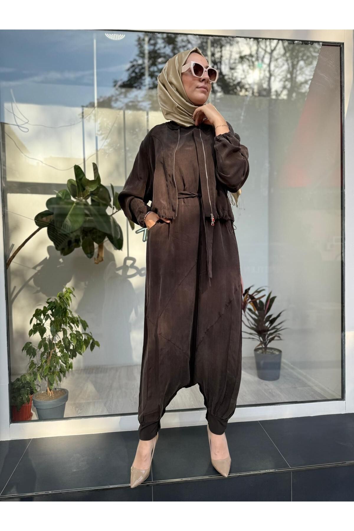 MissWhence-Brown Jumpsuit - Model 35823 3