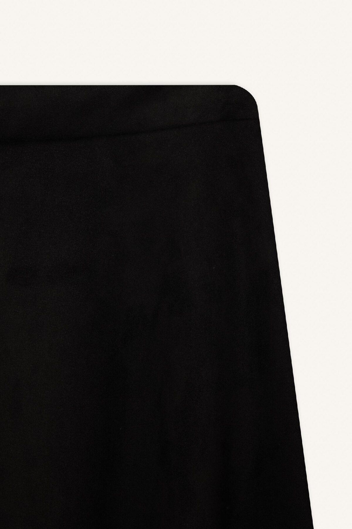 DeFacto-A-Line Basic Plain Suede Midi Skirt E5405Ax24Wn 8