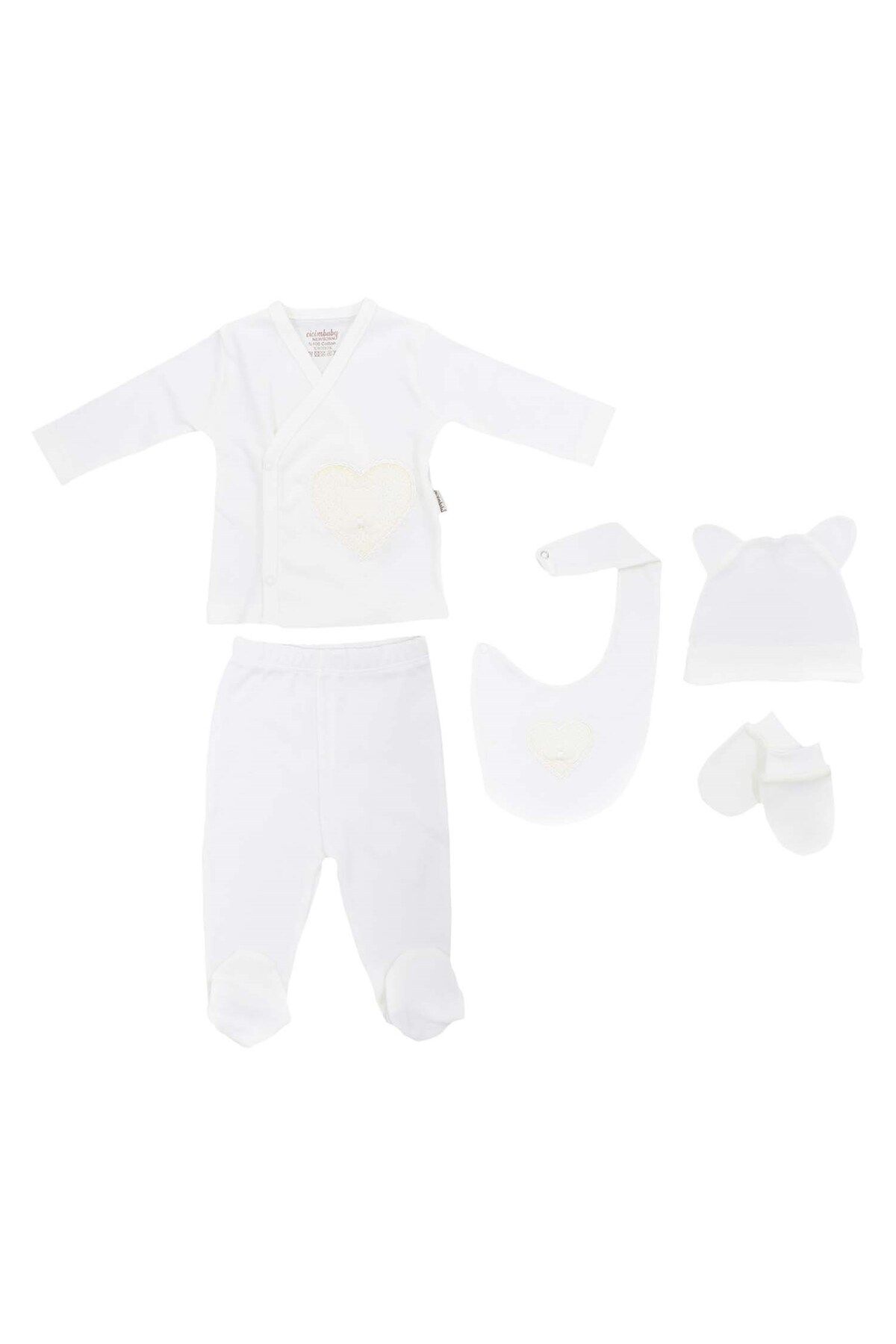 Skygo-Ciccim Baby 4745 - Cream Bodysuit Set 1