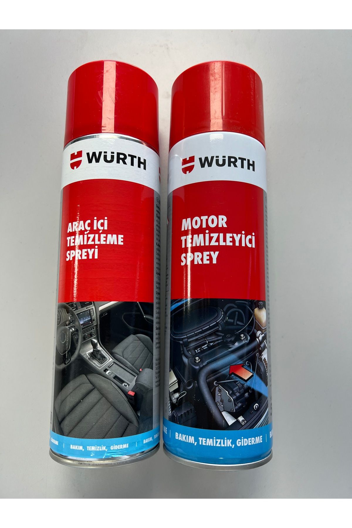 Würth Motor yüzeyi ve araç içi temizleme