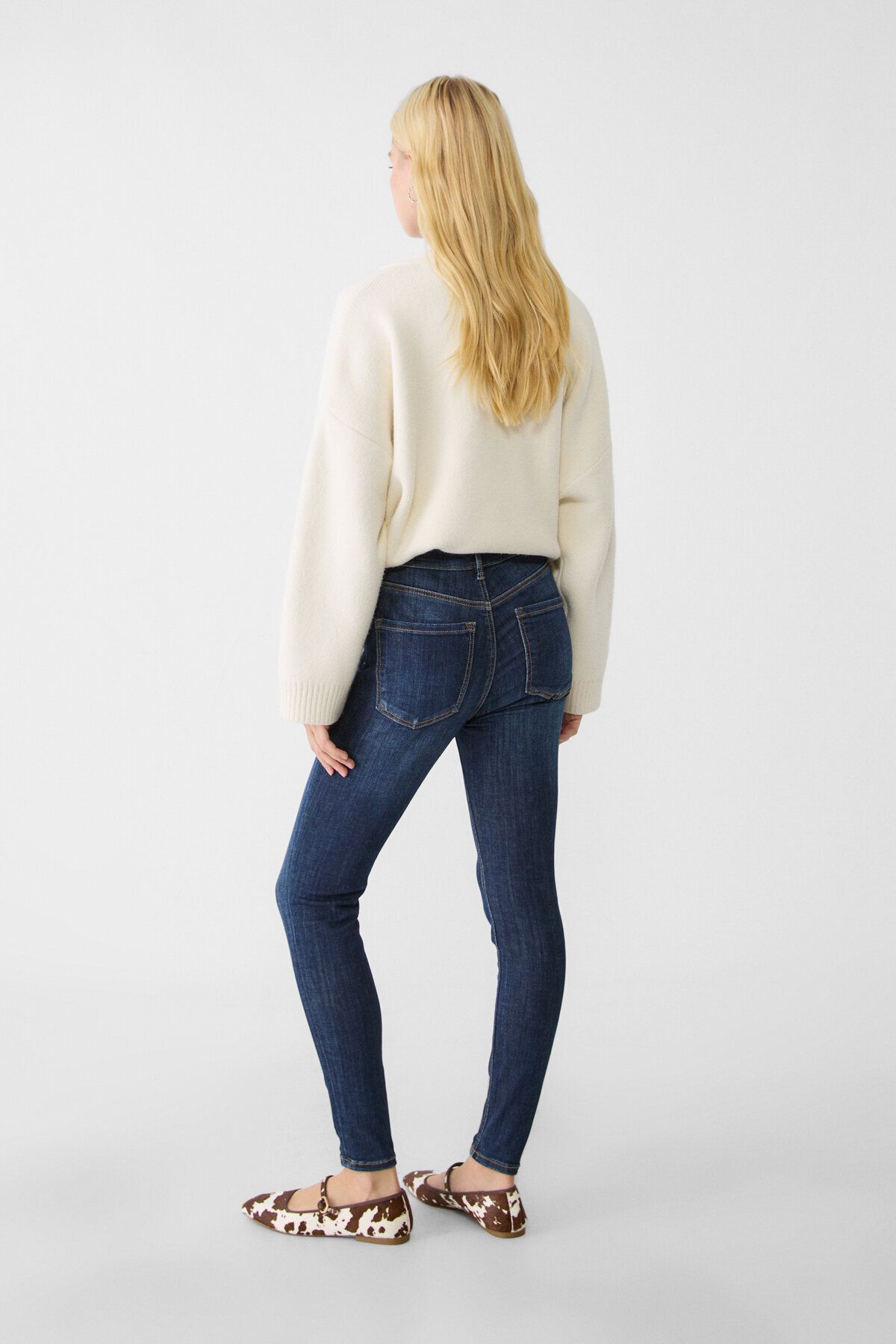 Stradivarius-1400 Regular Waist Skinny Jeans 3
