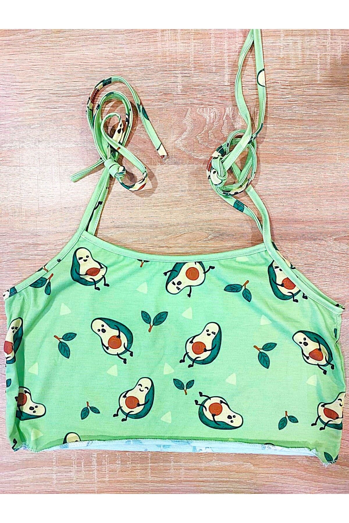 PEMBİŞ HOMEWEAR Avocado2 Crop Atlet