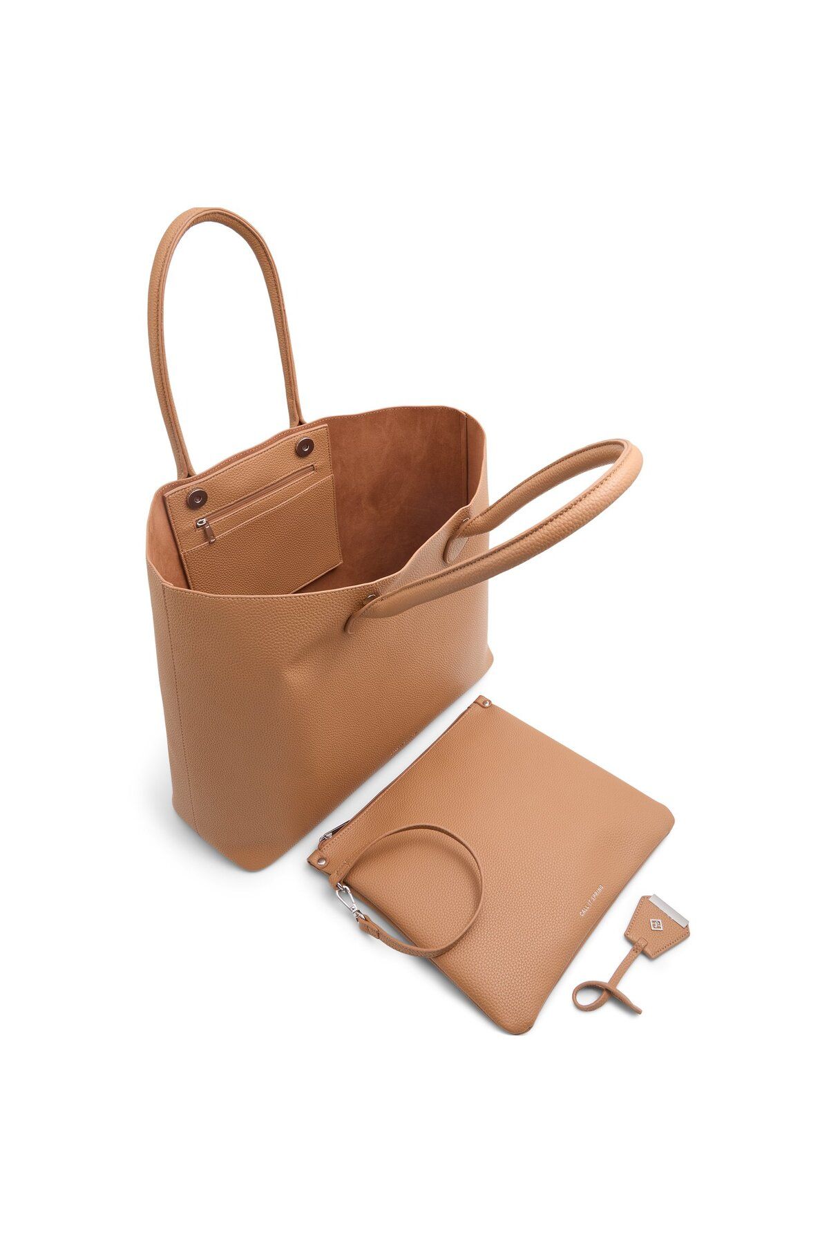 Call it Spring-Women's Brown Tote Bag With Single Compartment 3