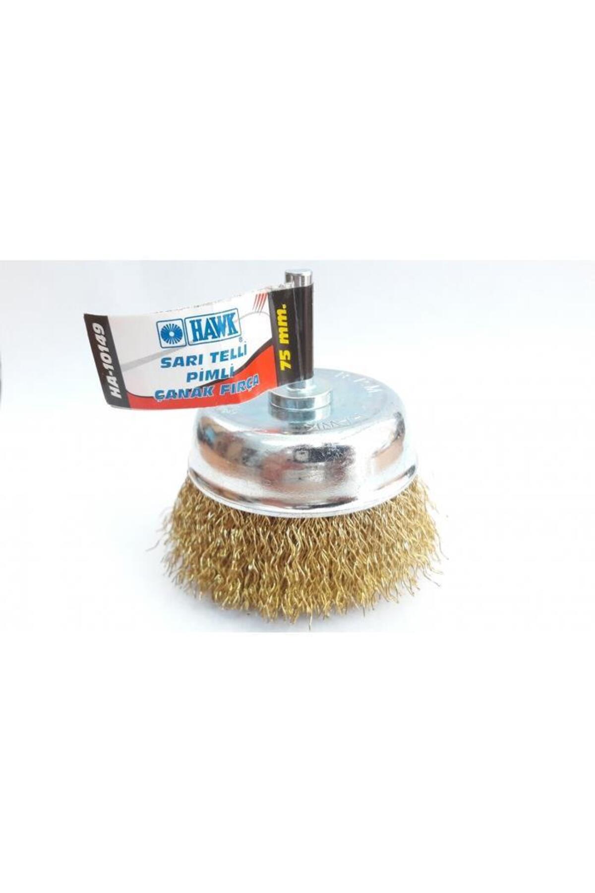 LTG Nova Hawk Ha10149 Pimli Sarı Tel Çanak Fırça 75 Mm