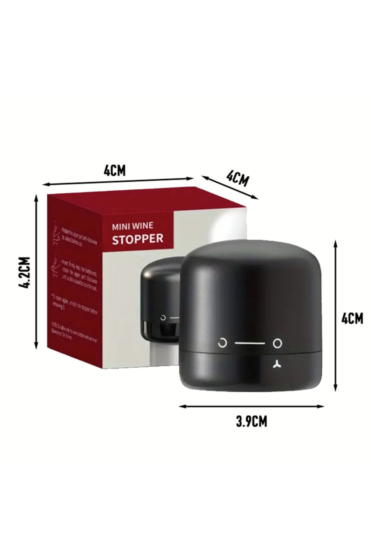 UrbanCove Co-Wine Bottle and Bottle Stopper with Vacuum and Lock - Refreshing and Preserving Design 3