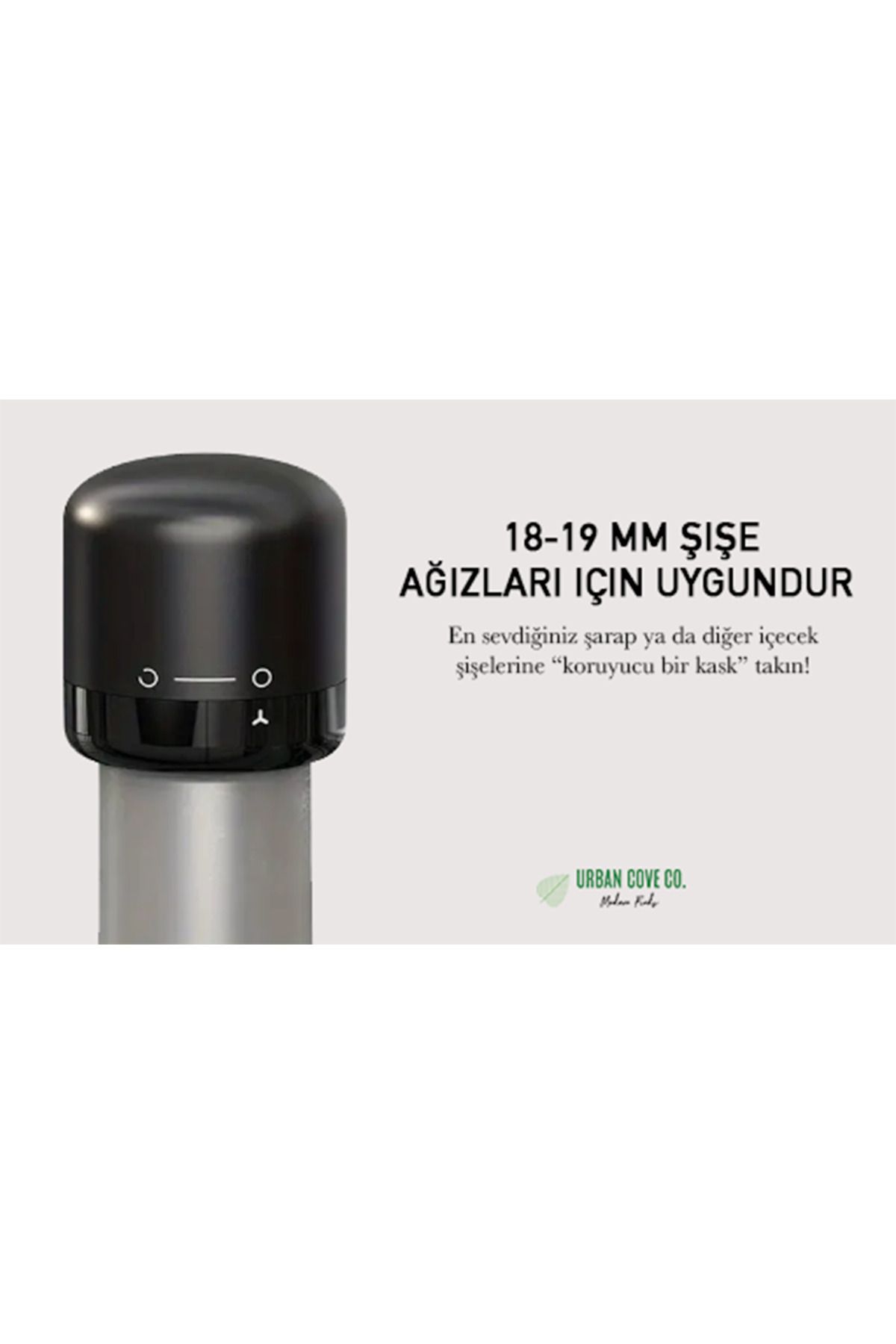 UrbanCove Co-Wine Bottle and Bottle Stopper with Vacuum and Lock - Refreshing and Preserving Design 5